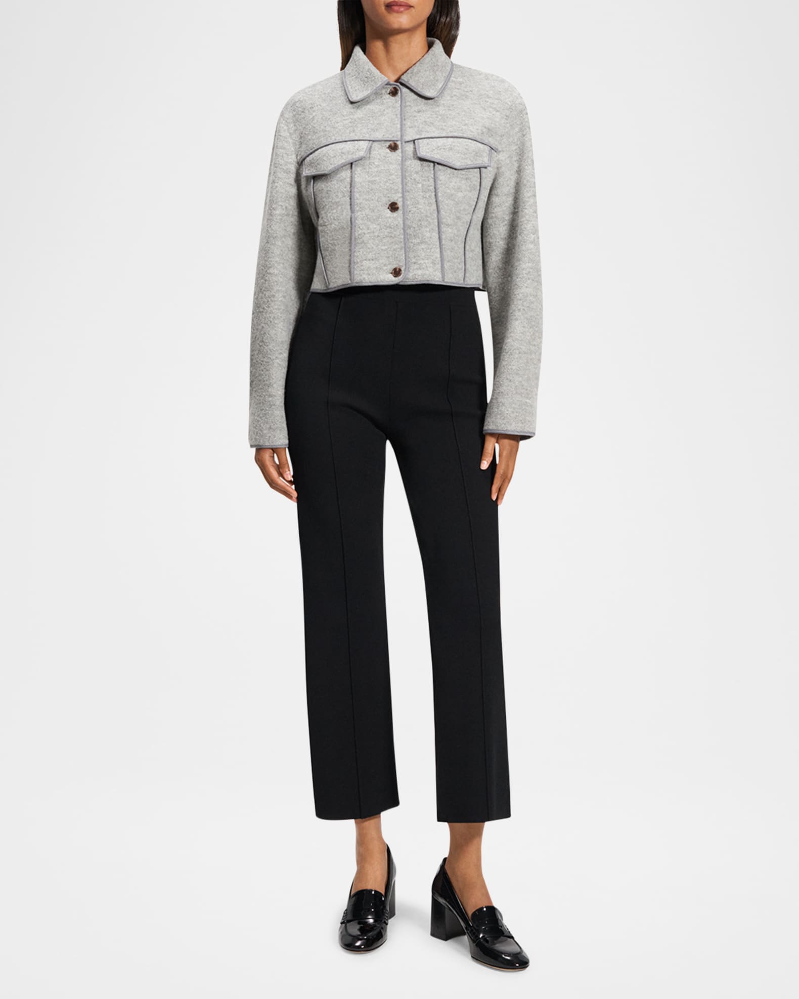 Crop Boucle Trucker Jacket 1
