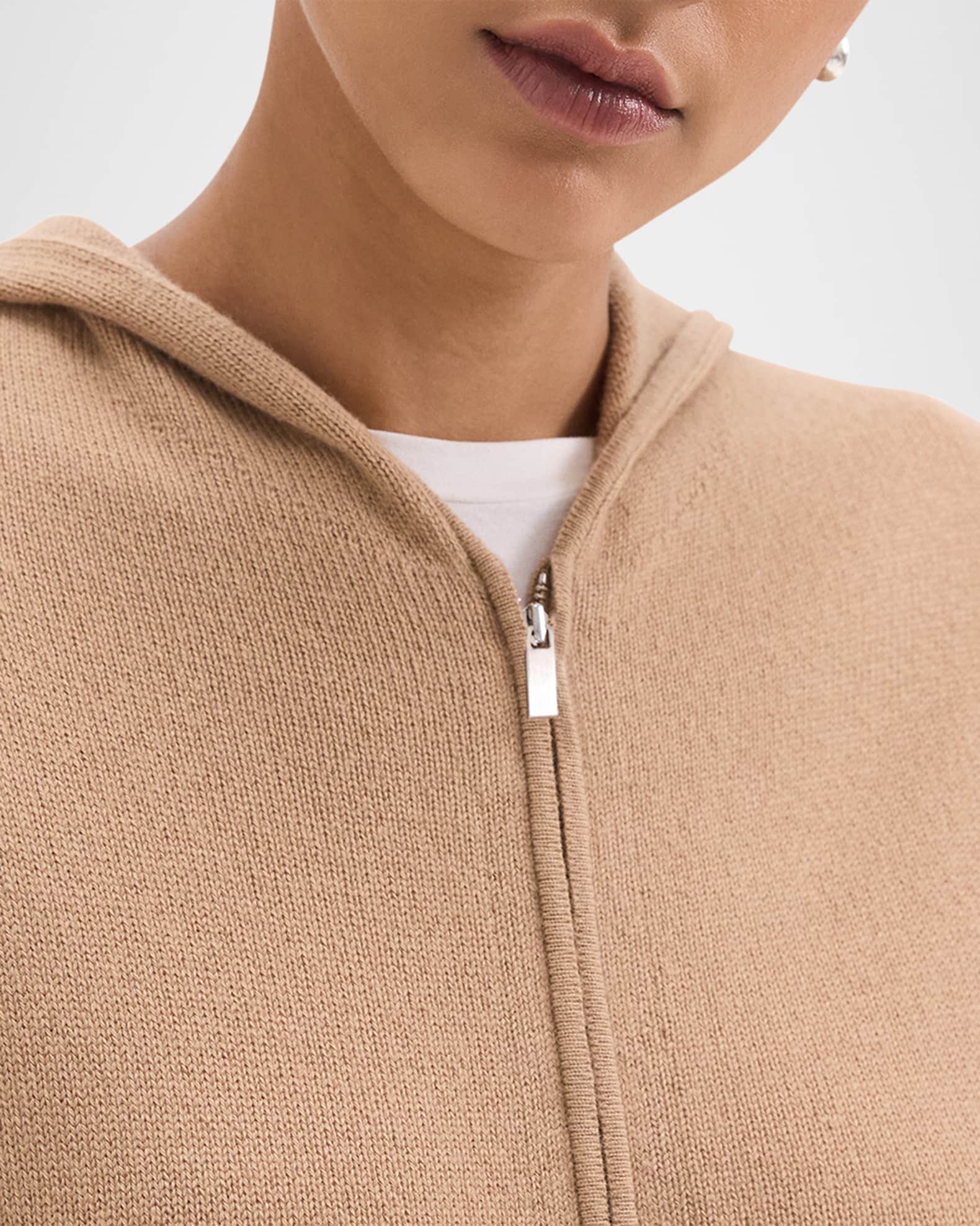 Theory cropped cashmere hoodie cheap