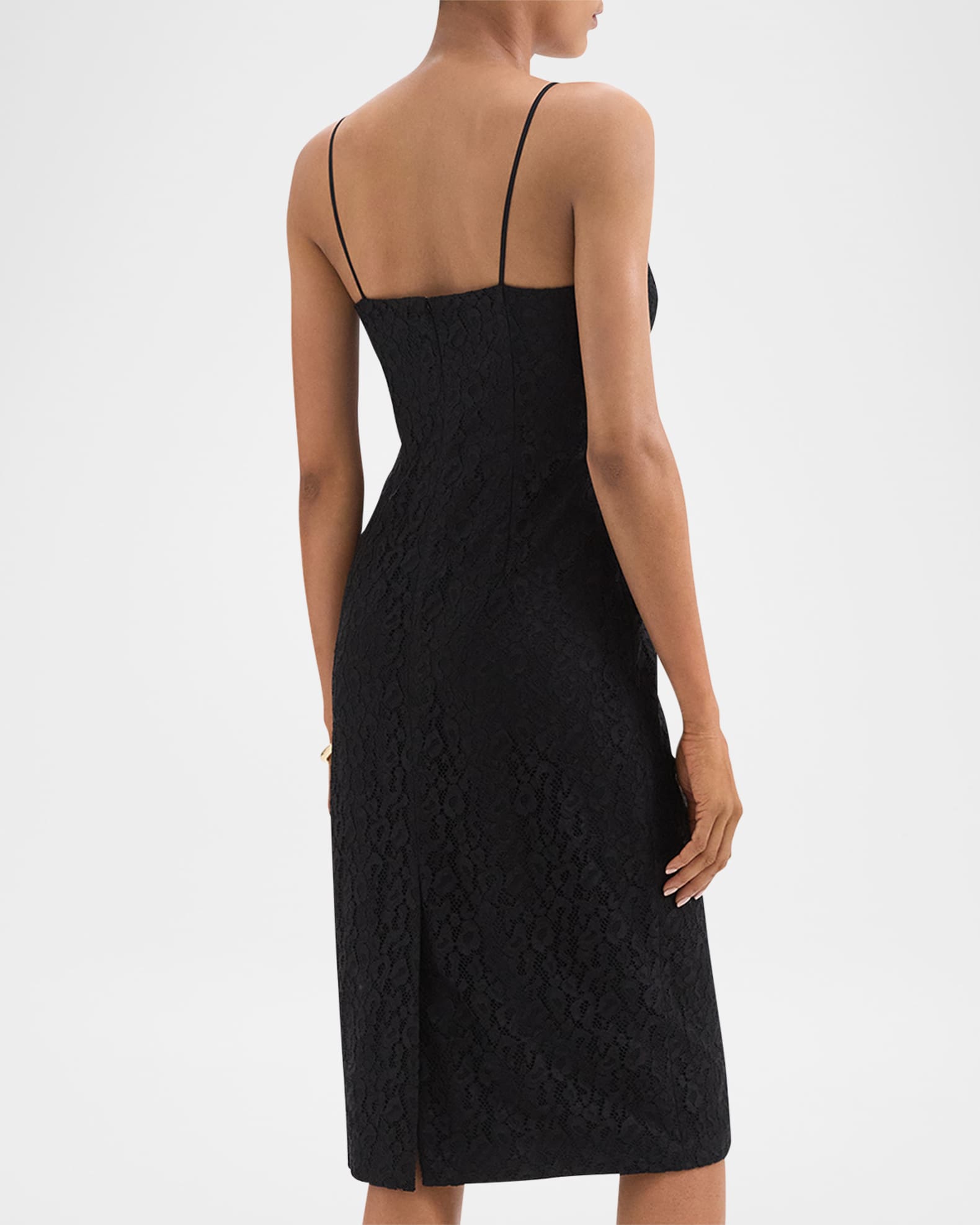 Theory Leopard Lace Slim Slip Dress | Neiman Marcus