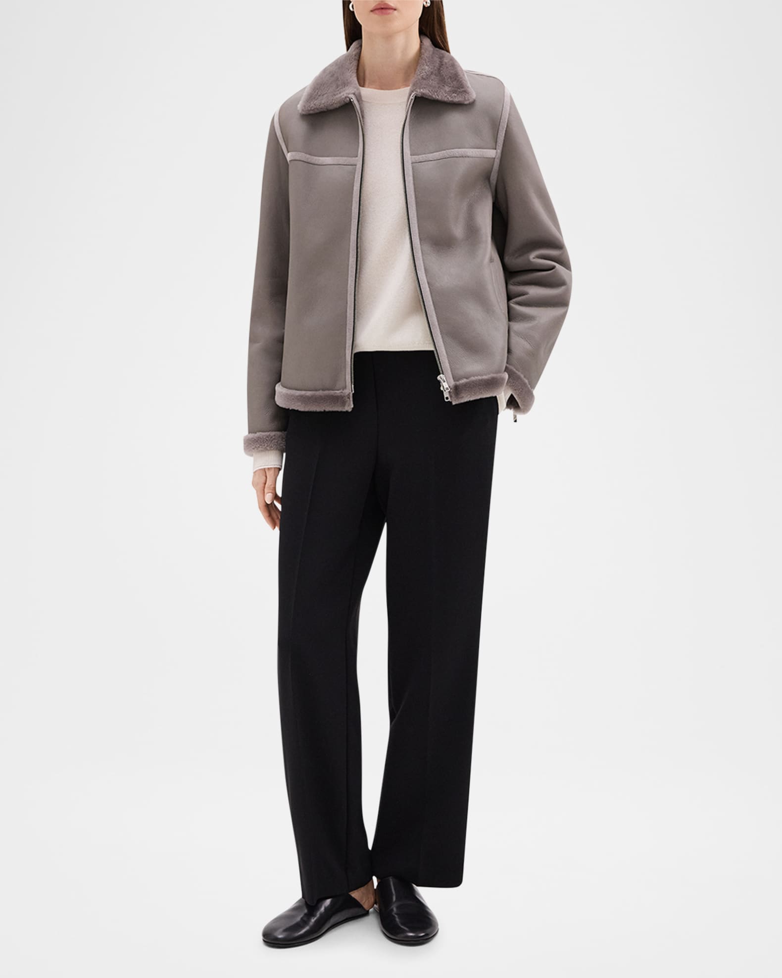 A Line Shearling Jacket