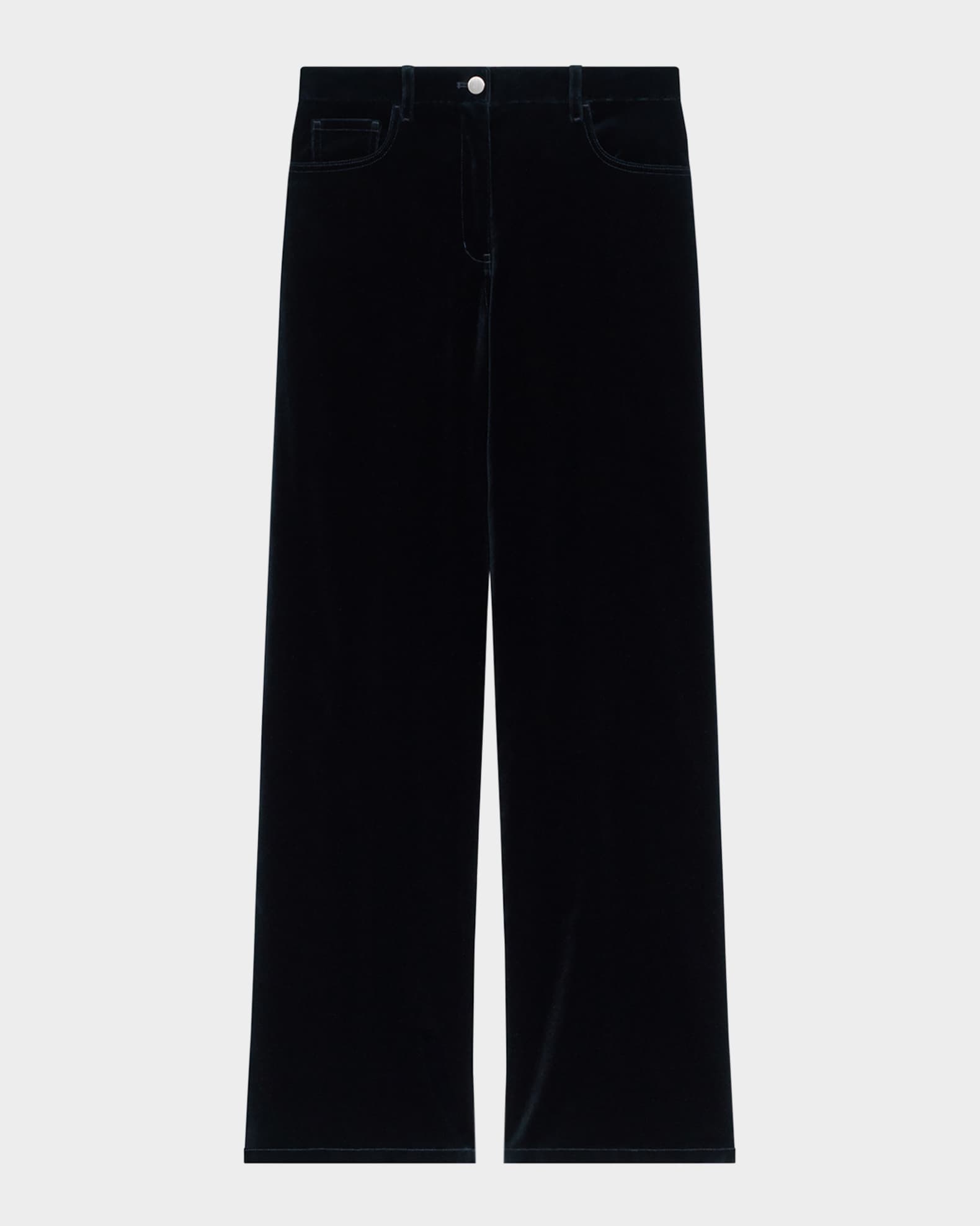 Relaxed Straight Velvet Jeans 0