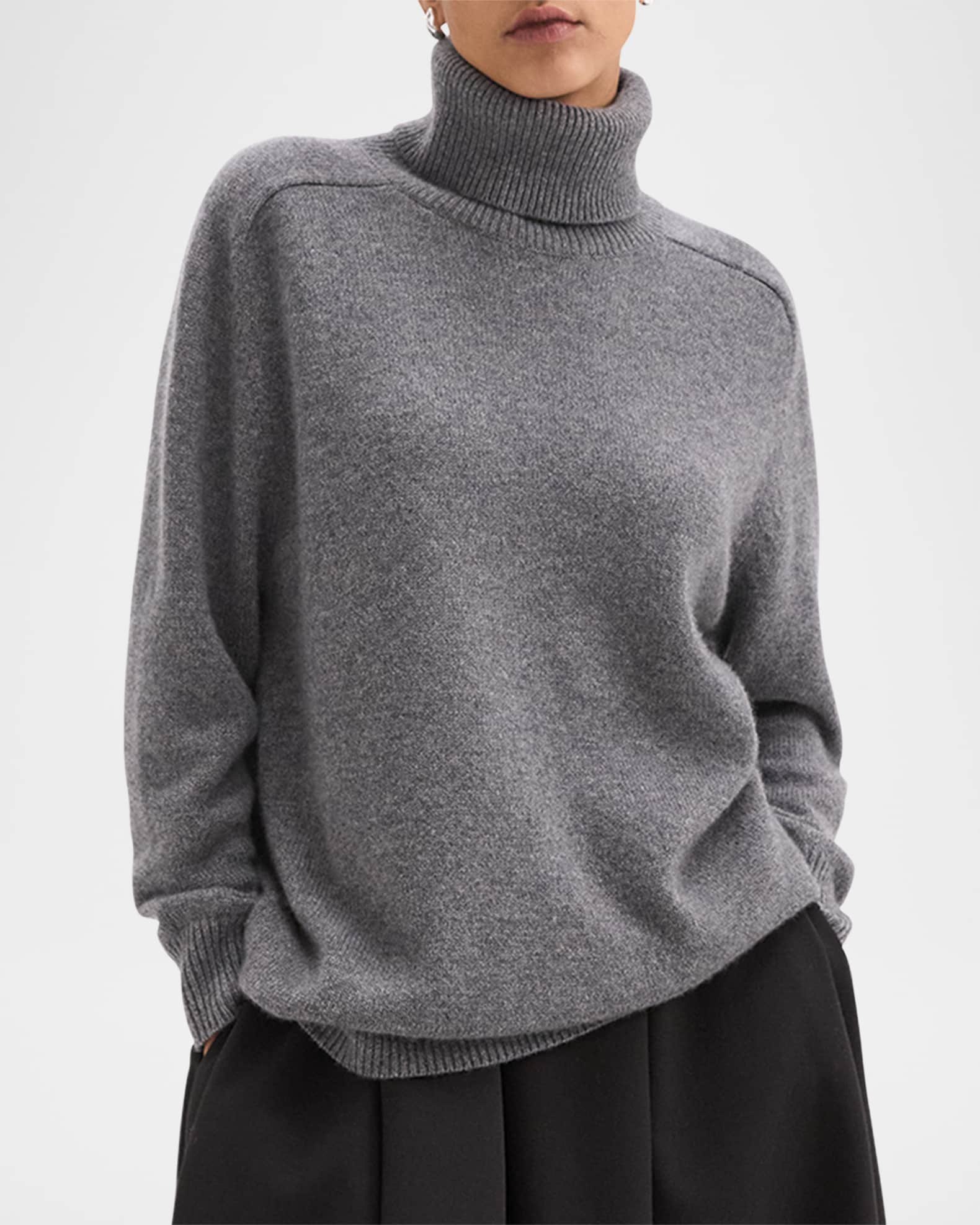 Long Oversized Cashmere Turtleneck Sweater