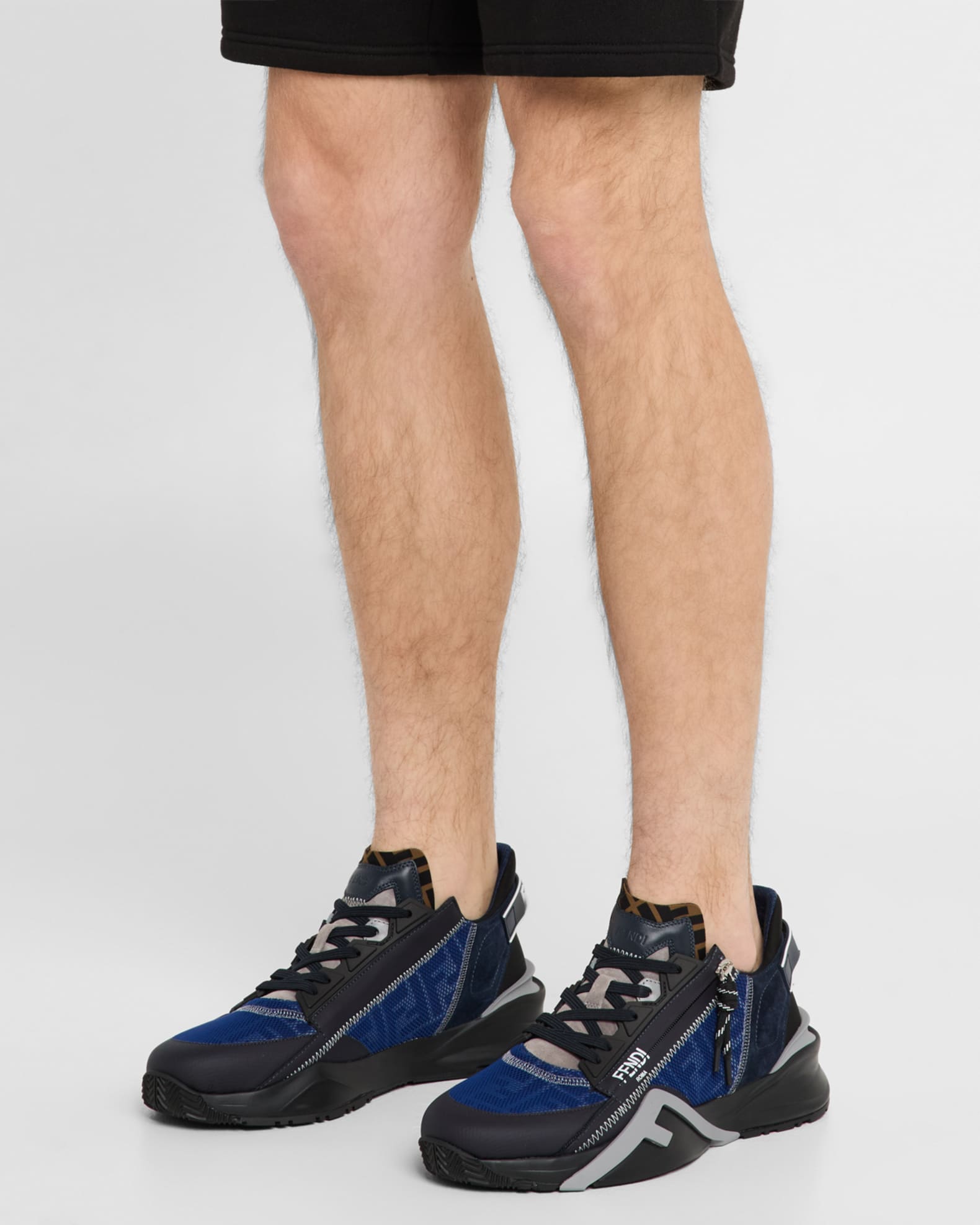 Men's Flow Mixed Media Low-Top Sneakers 1