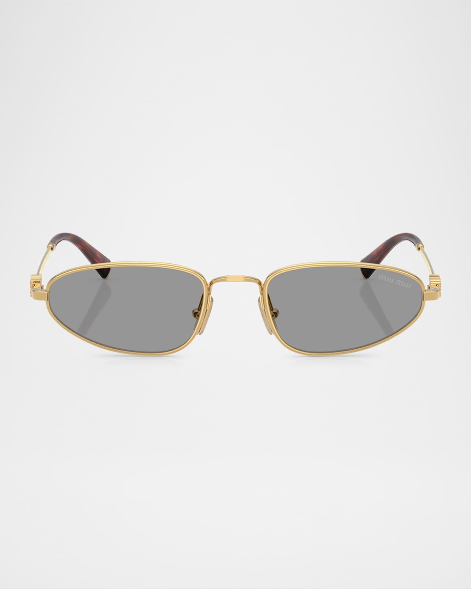Logo Metal Oval Sunglasses 0