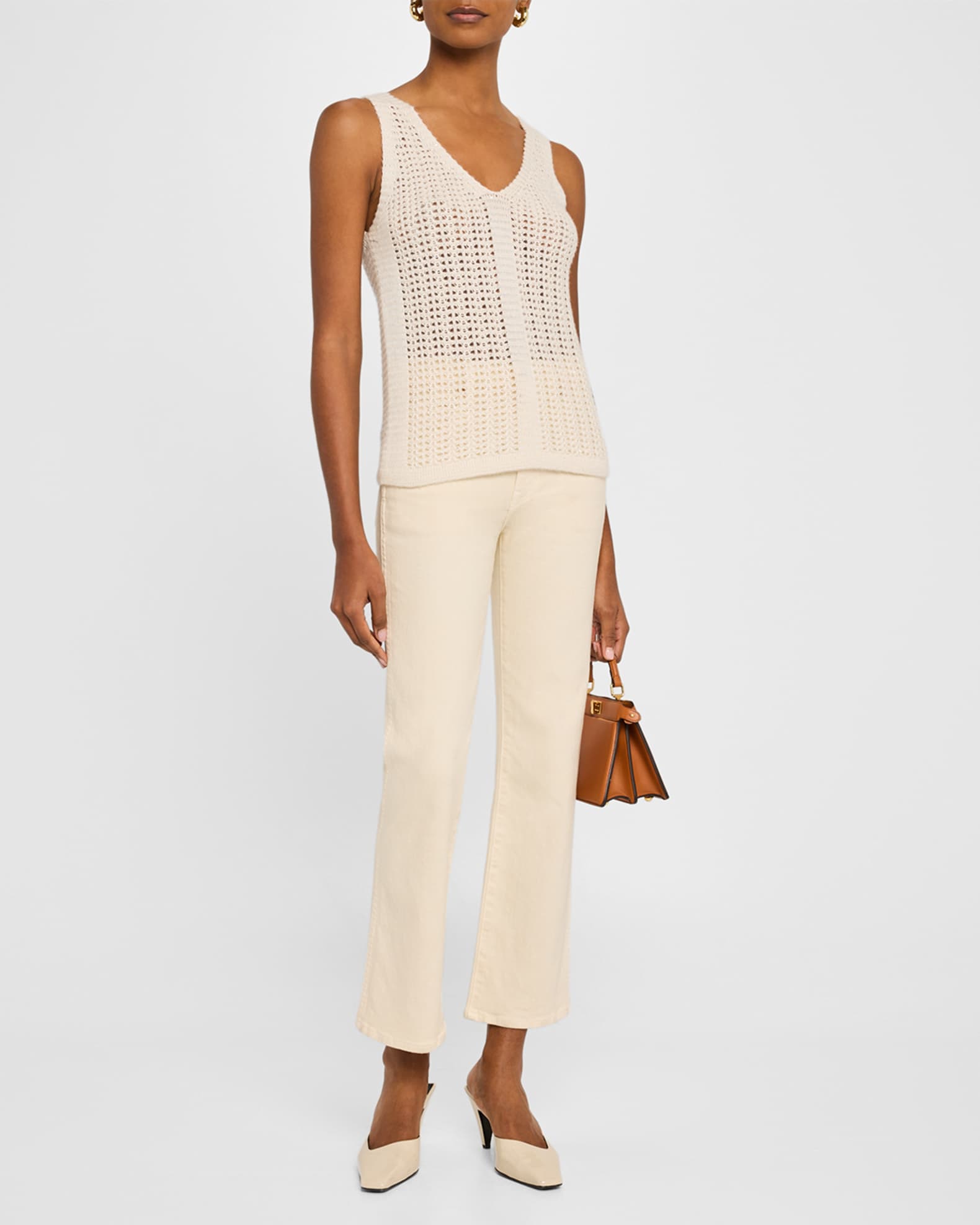Sequin Open-Knit Tank 1
