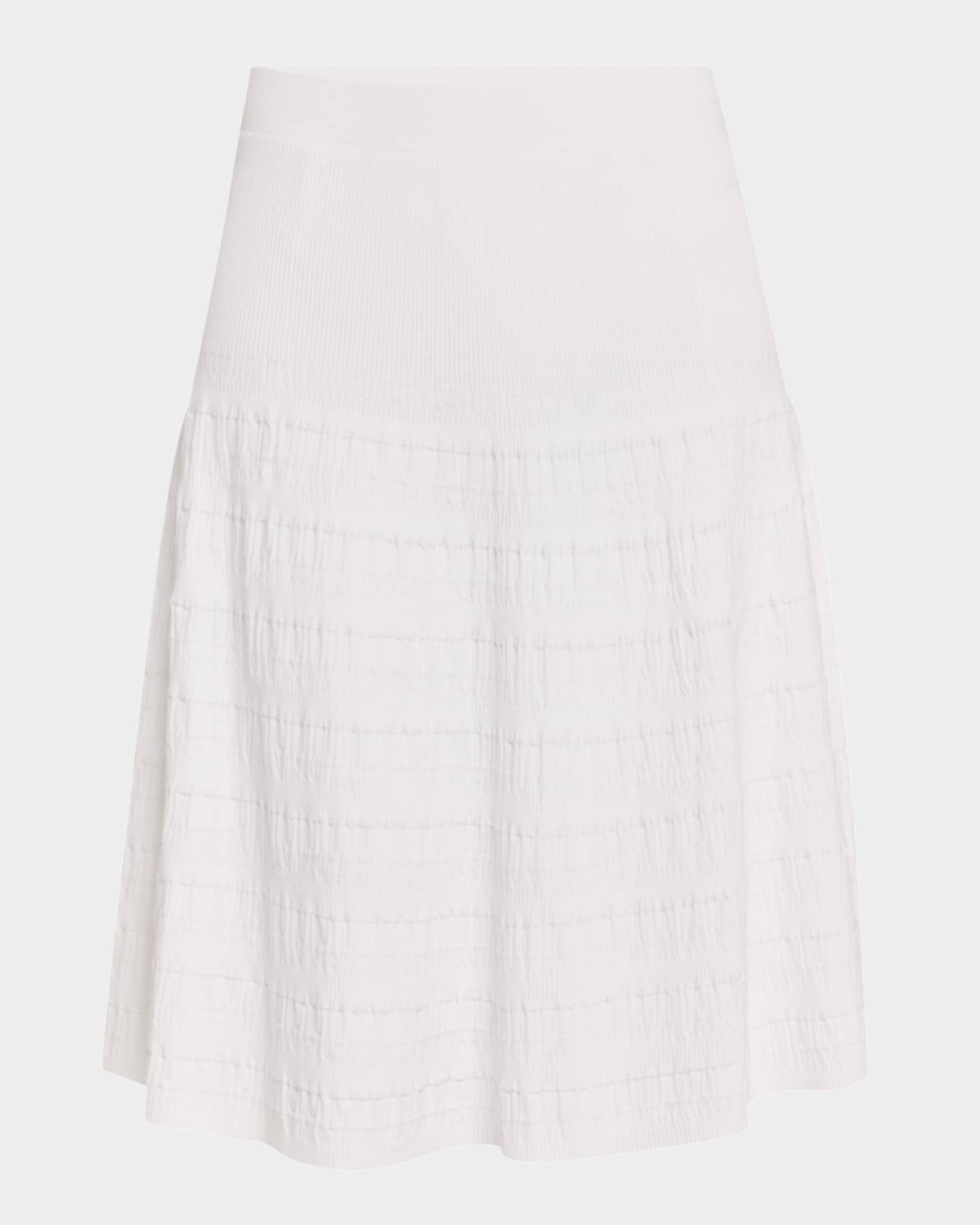 A-Line Textured Knit Skirt 0