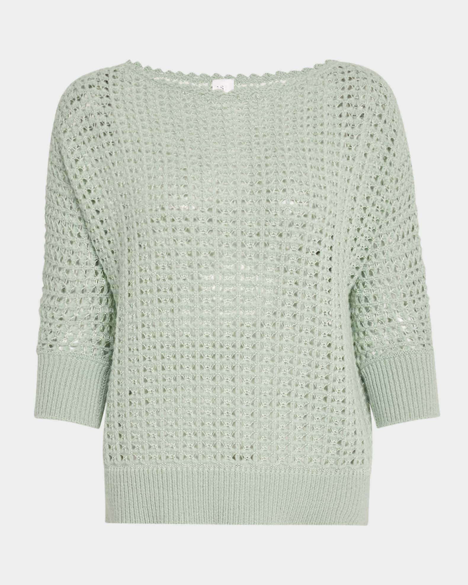 Cashmere-Silk Open Weave Top 0