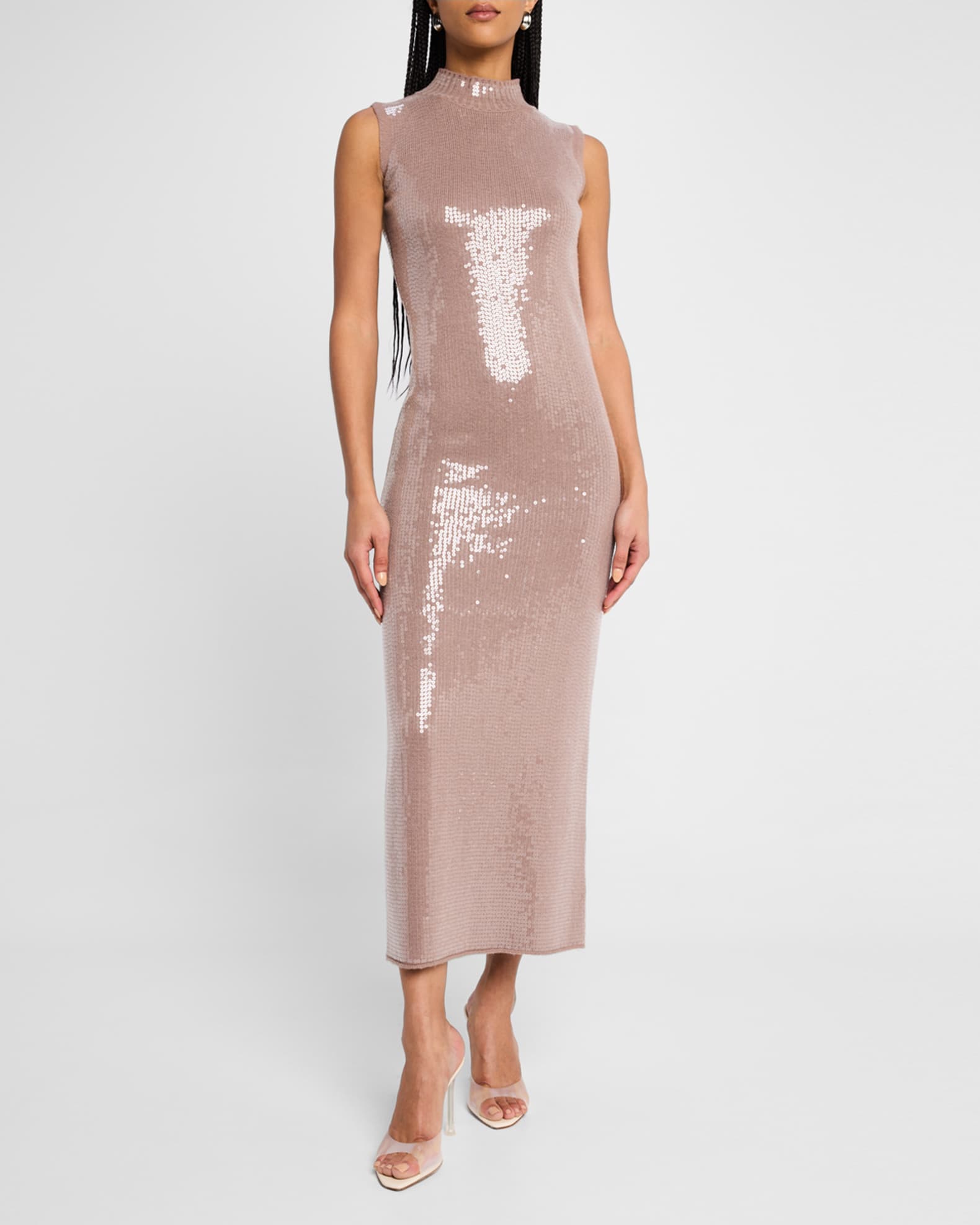 Dove Sequined Midi Dress 1