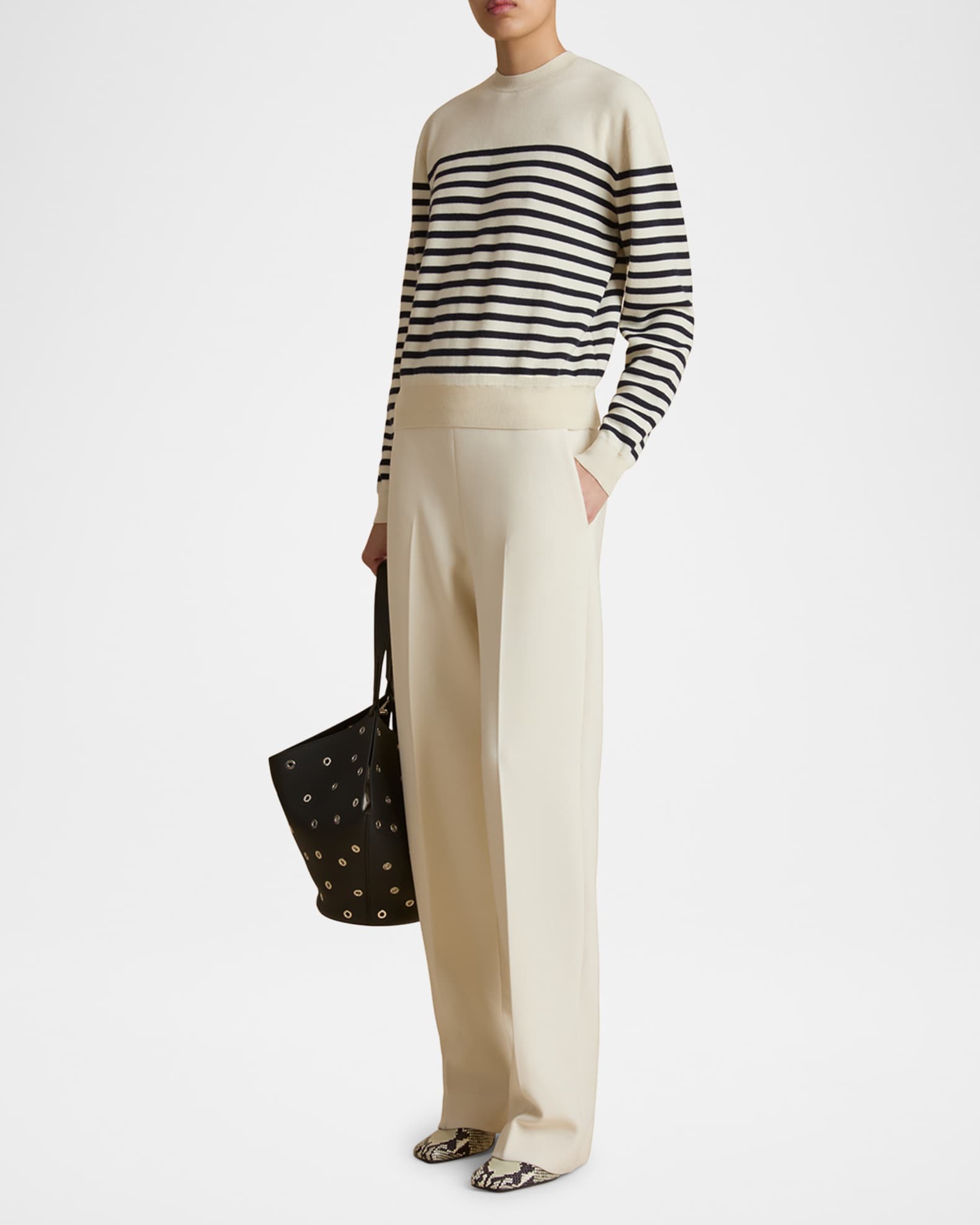 Viola Striped Cashmere Sweater 1