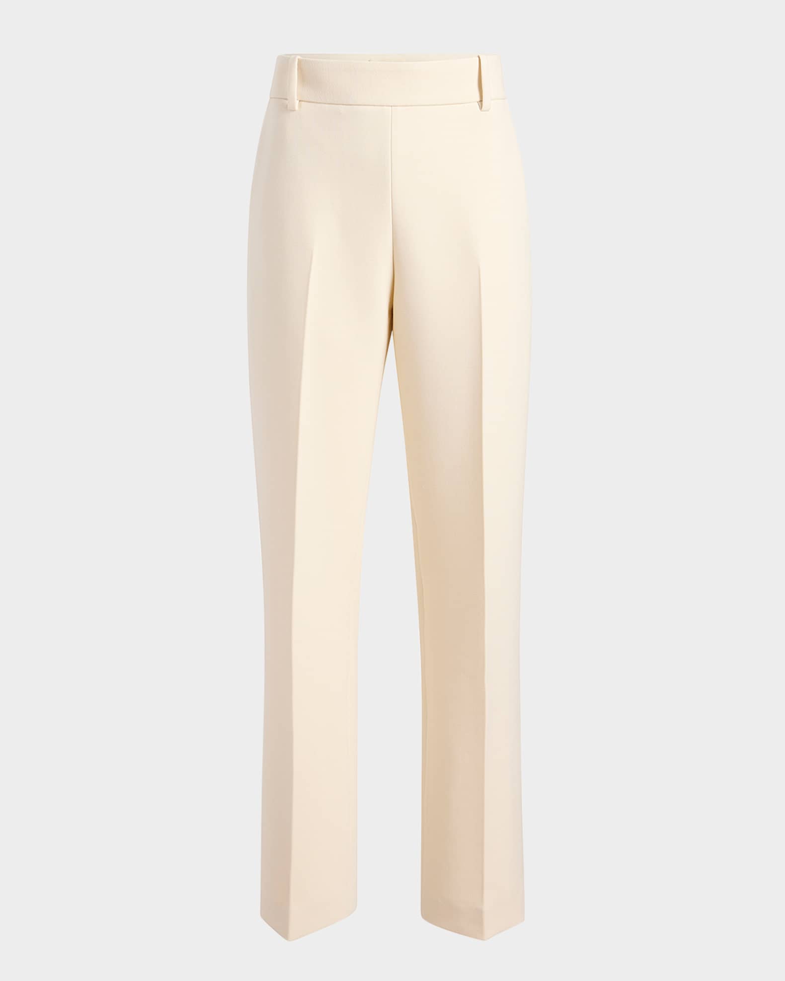 Cambie Straight-Leg Crepe Pants 0