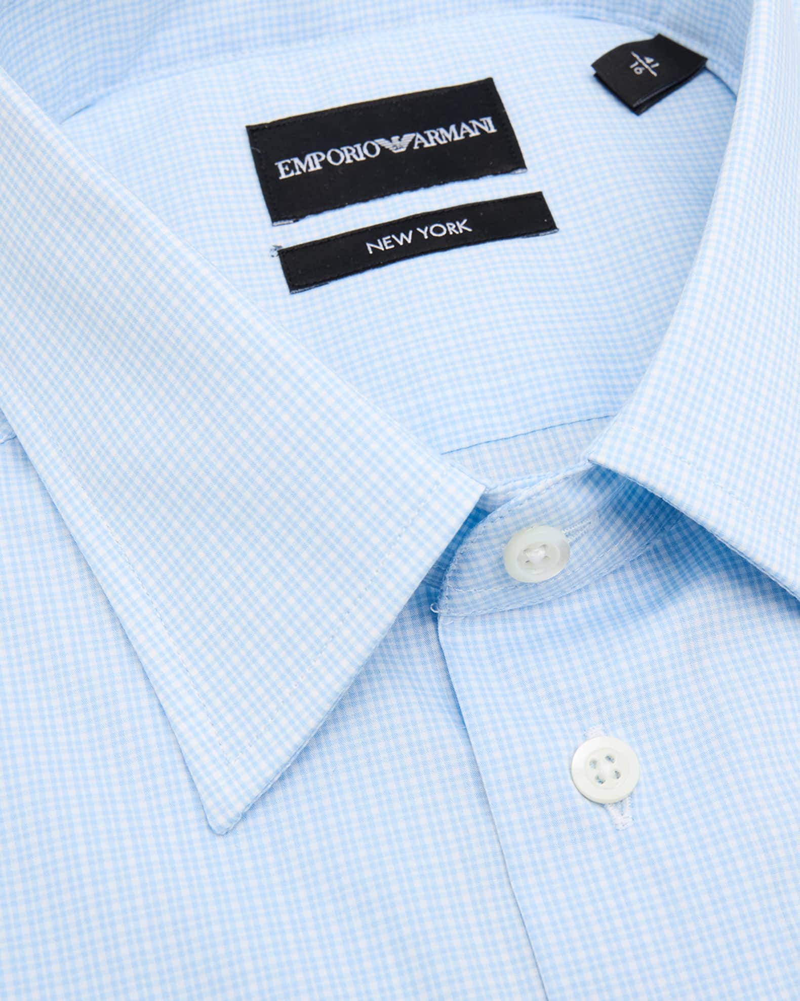 Men's Cotton Stretch Micro-Check Dress Shirt 1
