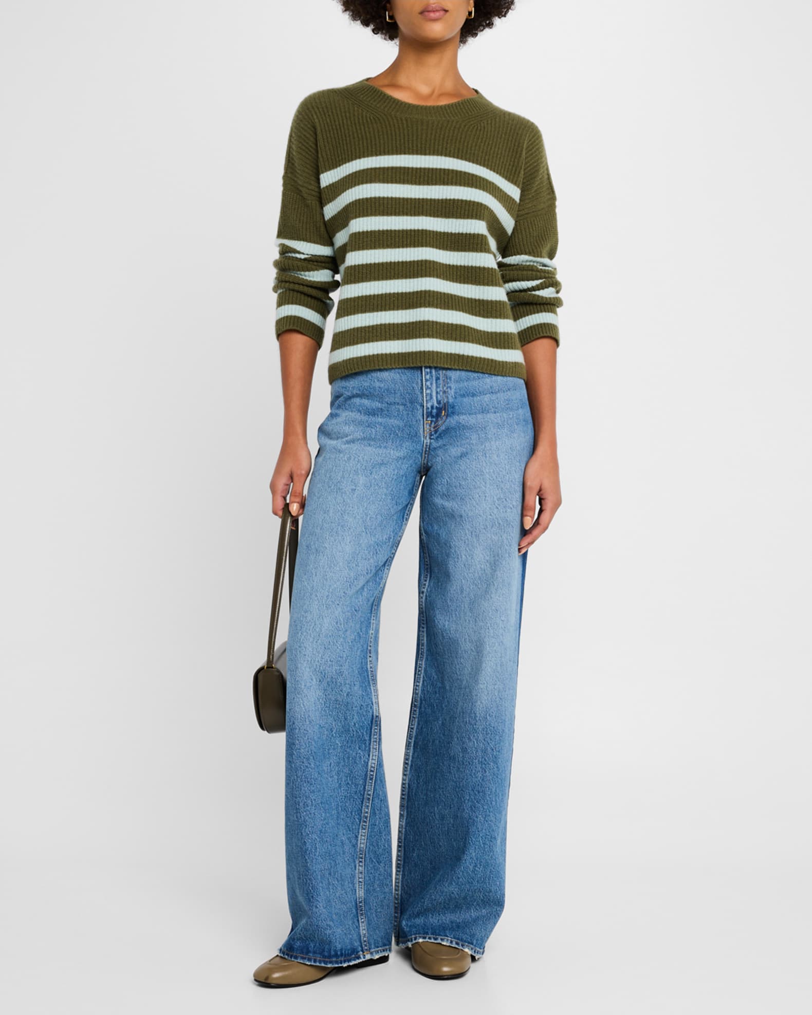 Mini Striped Toujours Cashmere Sweater - Thumbnail 2