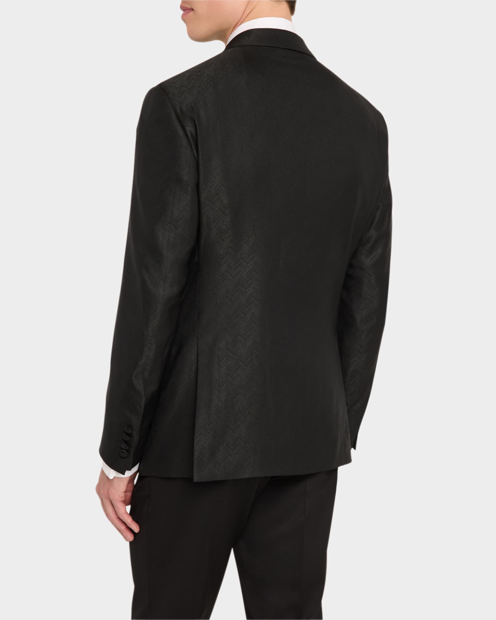 Emporio Armani Men's Diagonal Patterned Dinner Jacket