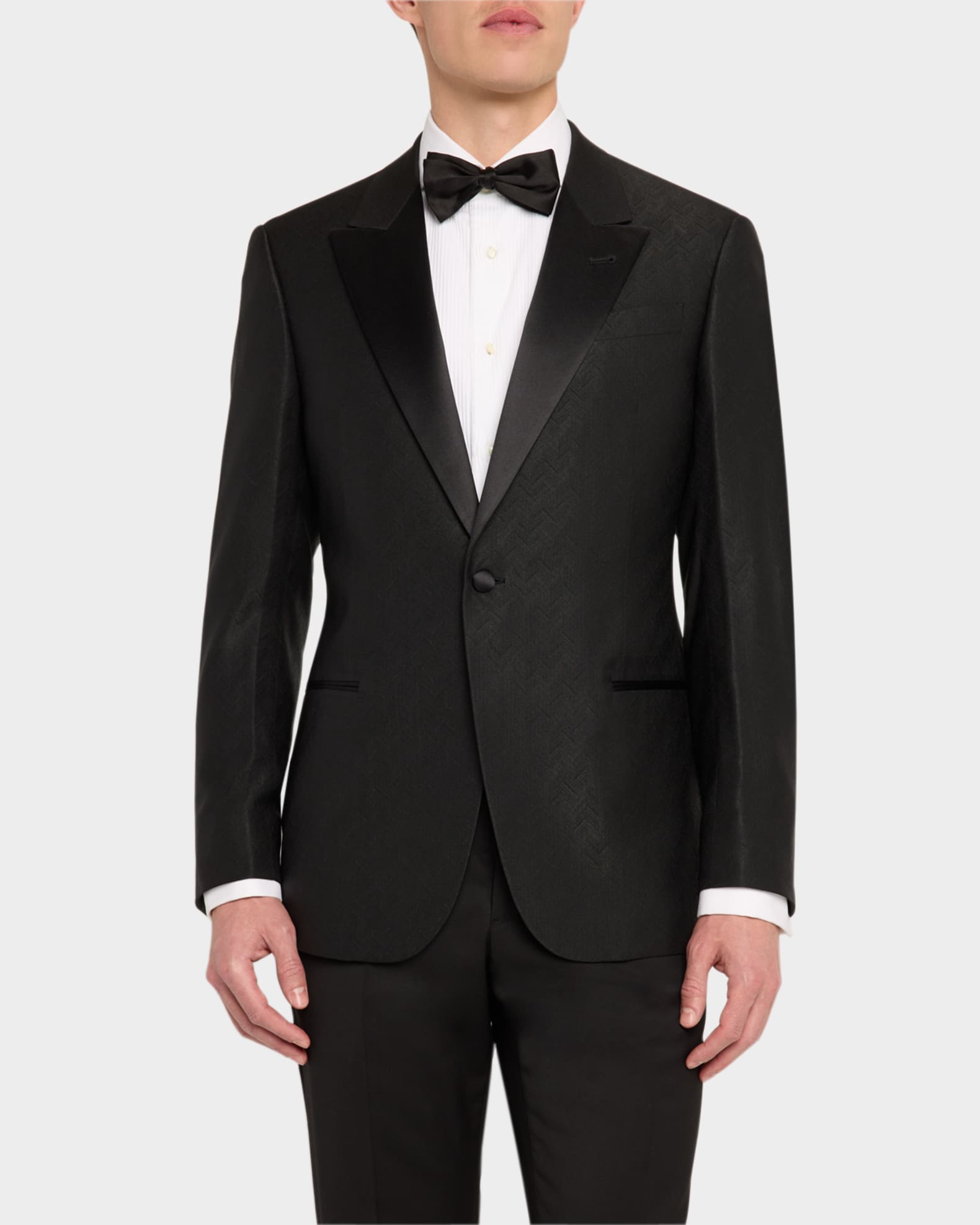Emporio Armani Men's Diagonal Patterned Dinner Jacket