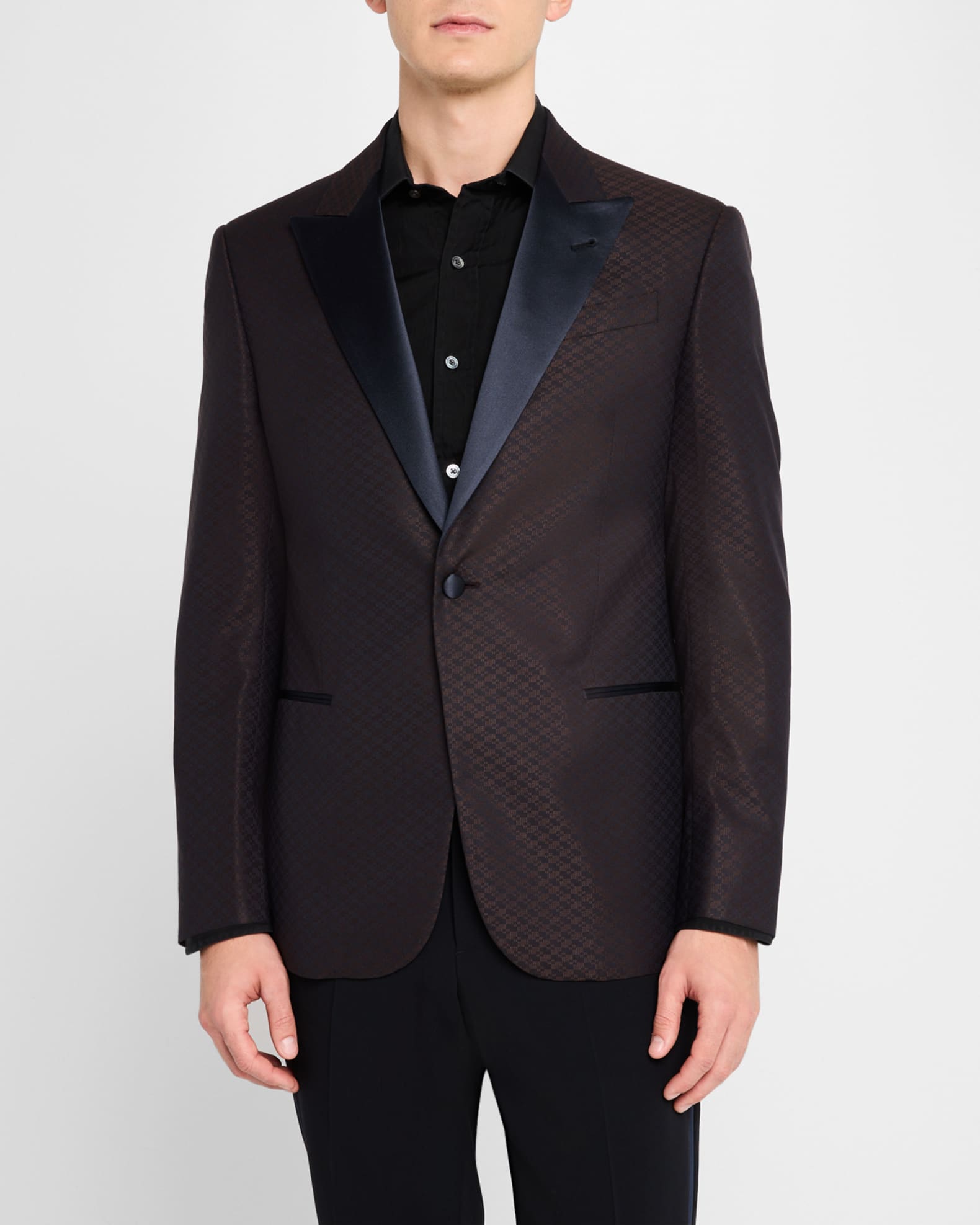 Emporio Armani Men's Geo Jacquard Dinner Jacket | Neiman Marcus