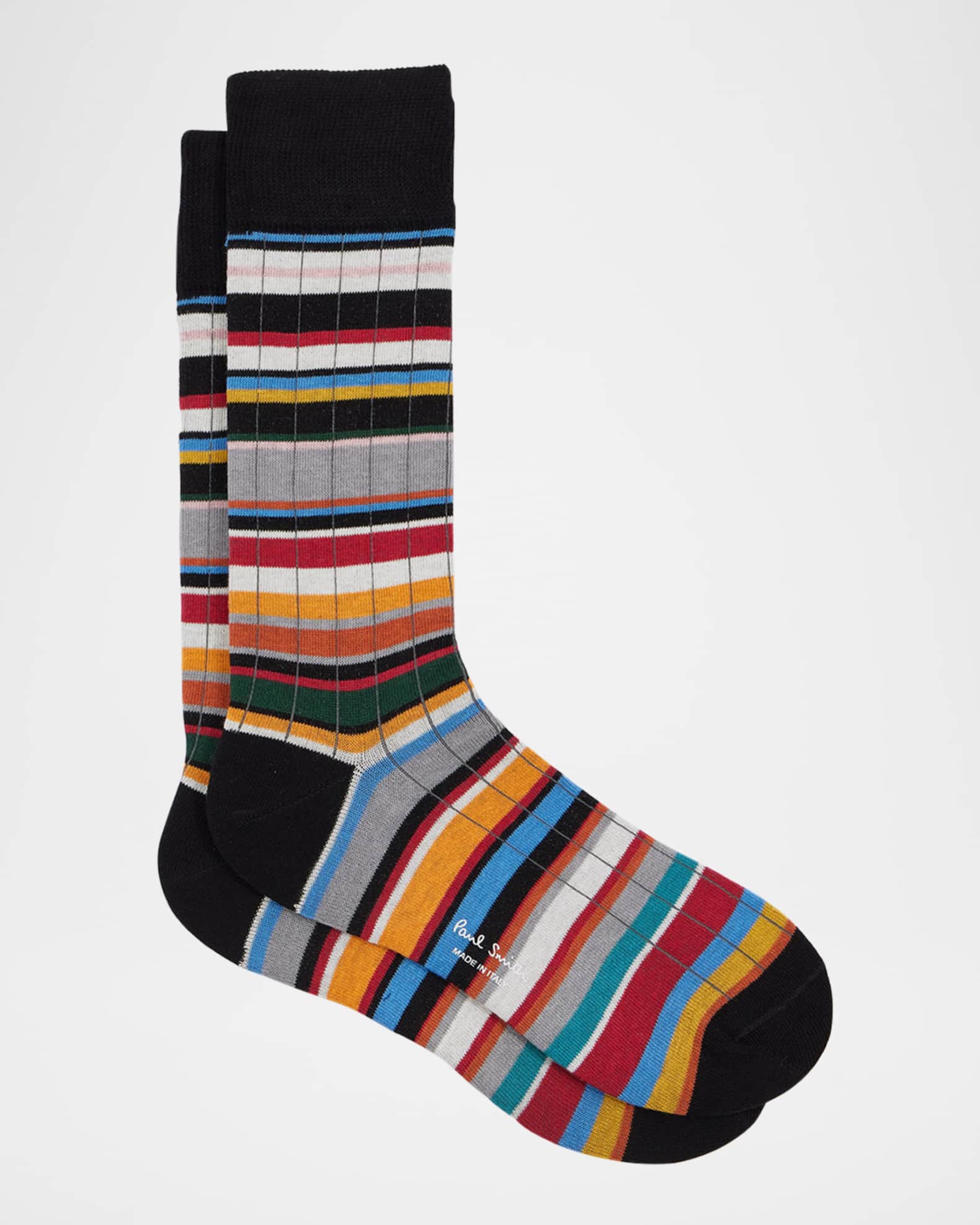 Men's Ives Signature Stripe Crew Socks 0