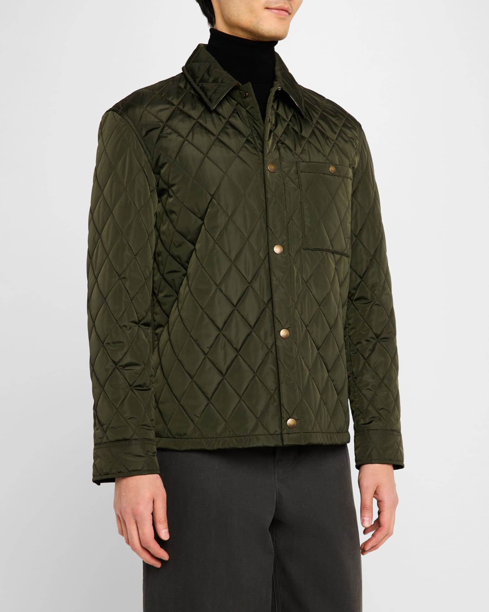 激安単価で Burberry Marcus Neiman | Overshirt Quilted Diamond Men's ジャケット・アウター