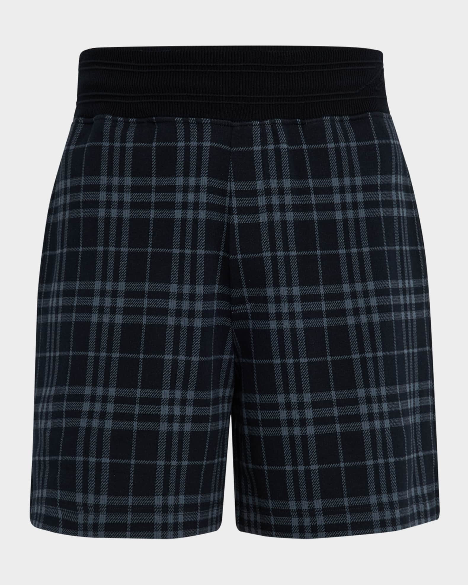 Burberry Men's Check Jersey Shorts | Neiman Marcus