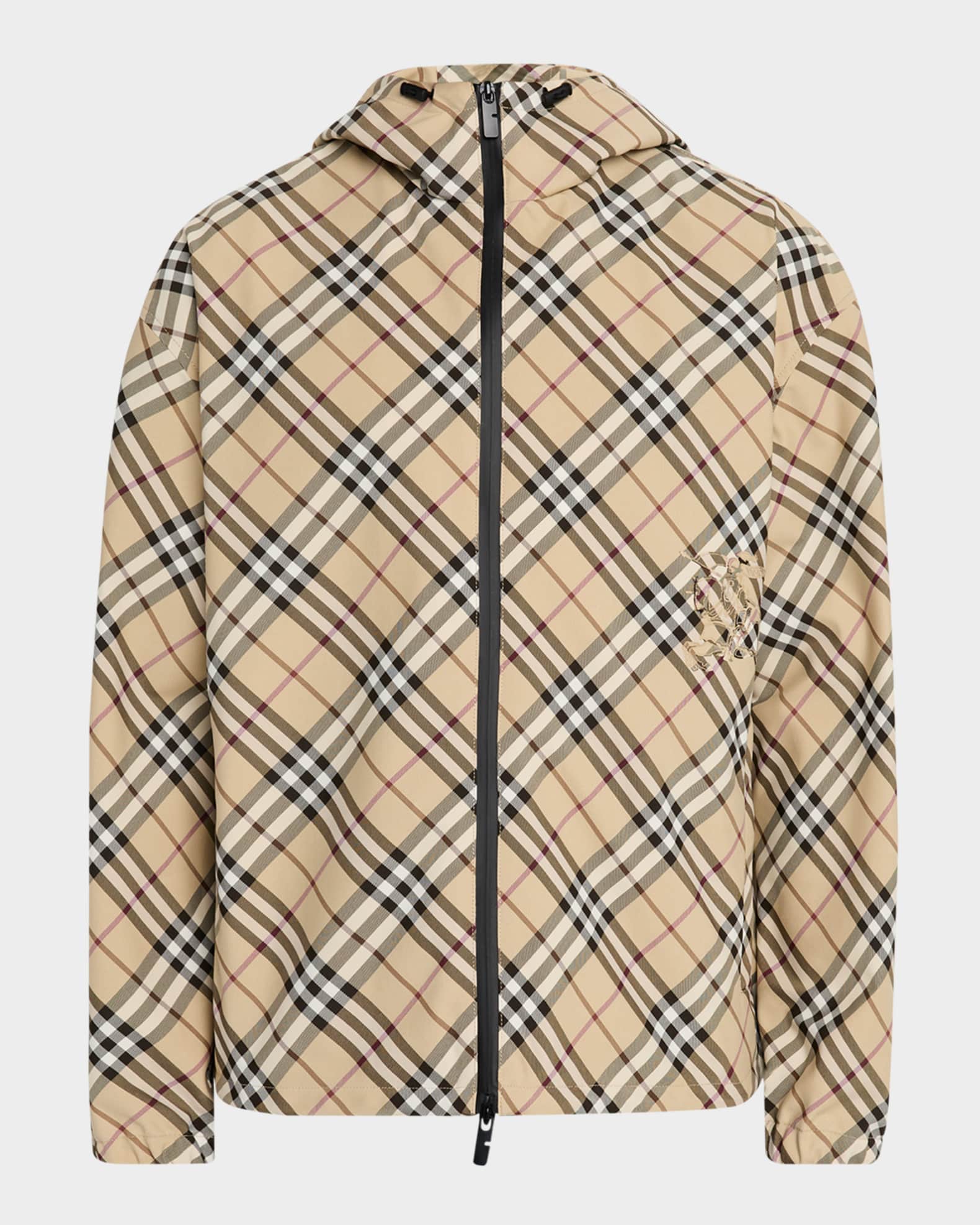 Men's Check Twill Anorak 0