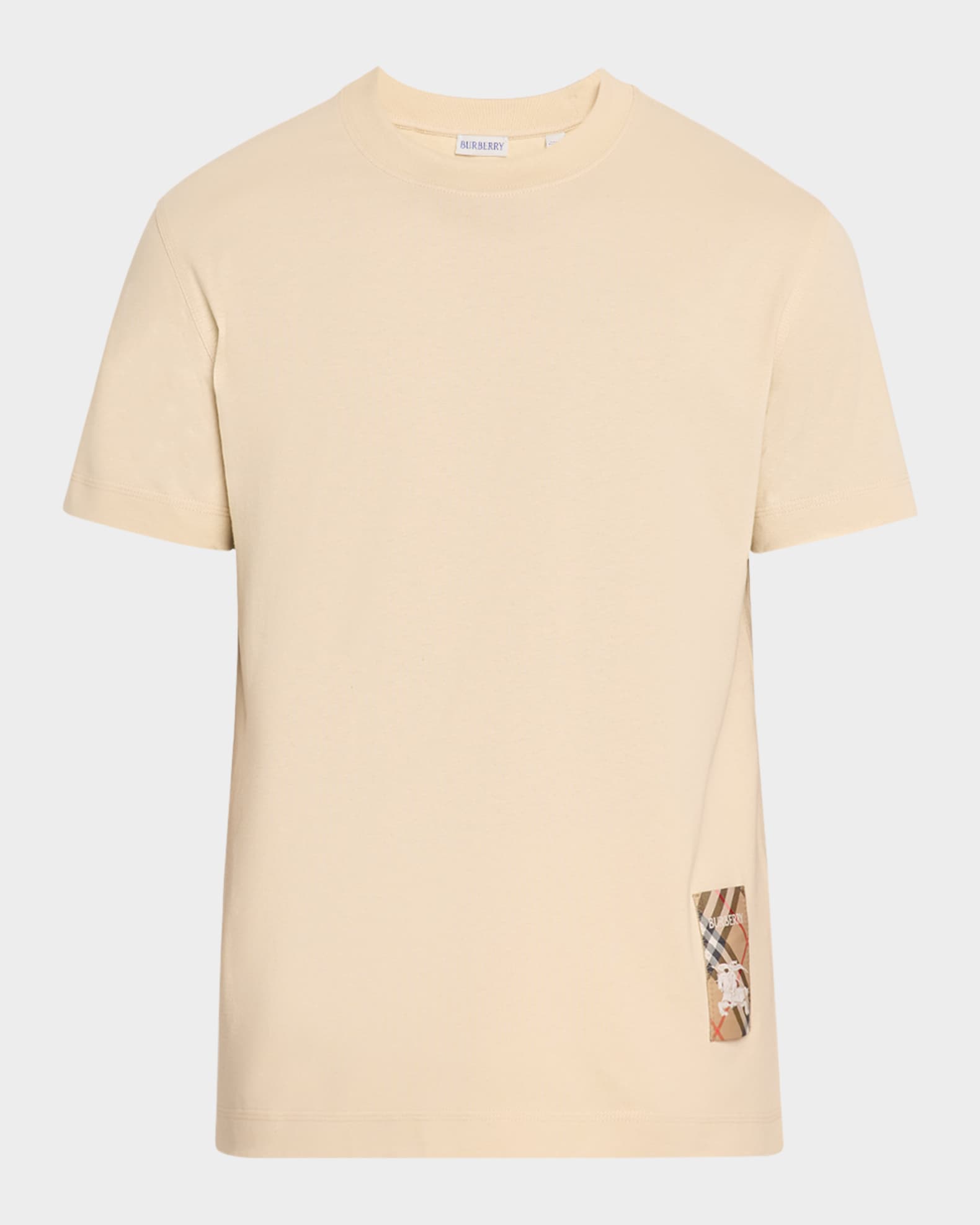 Men's Check Label T-Shirt