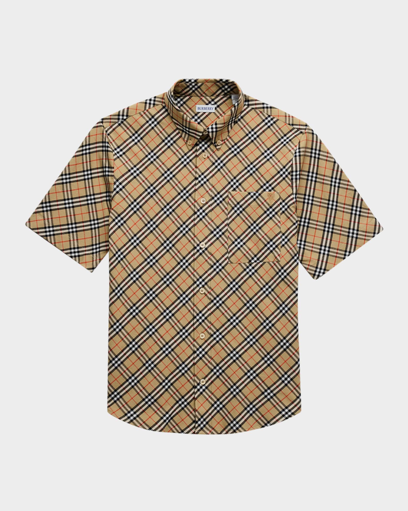 Men's Check Sport Shirt 0