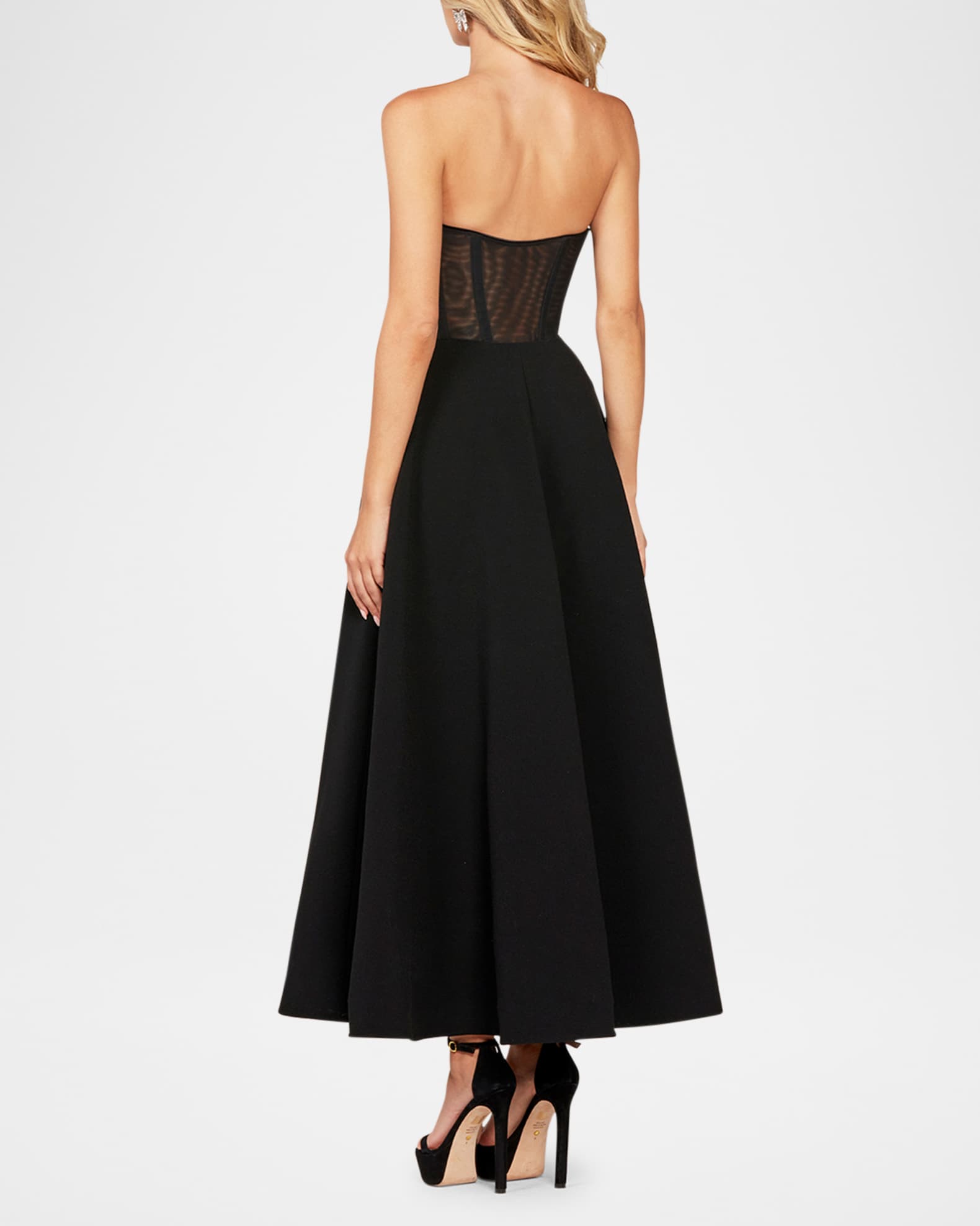 Grace Strapless Crystal Bow Gown 1