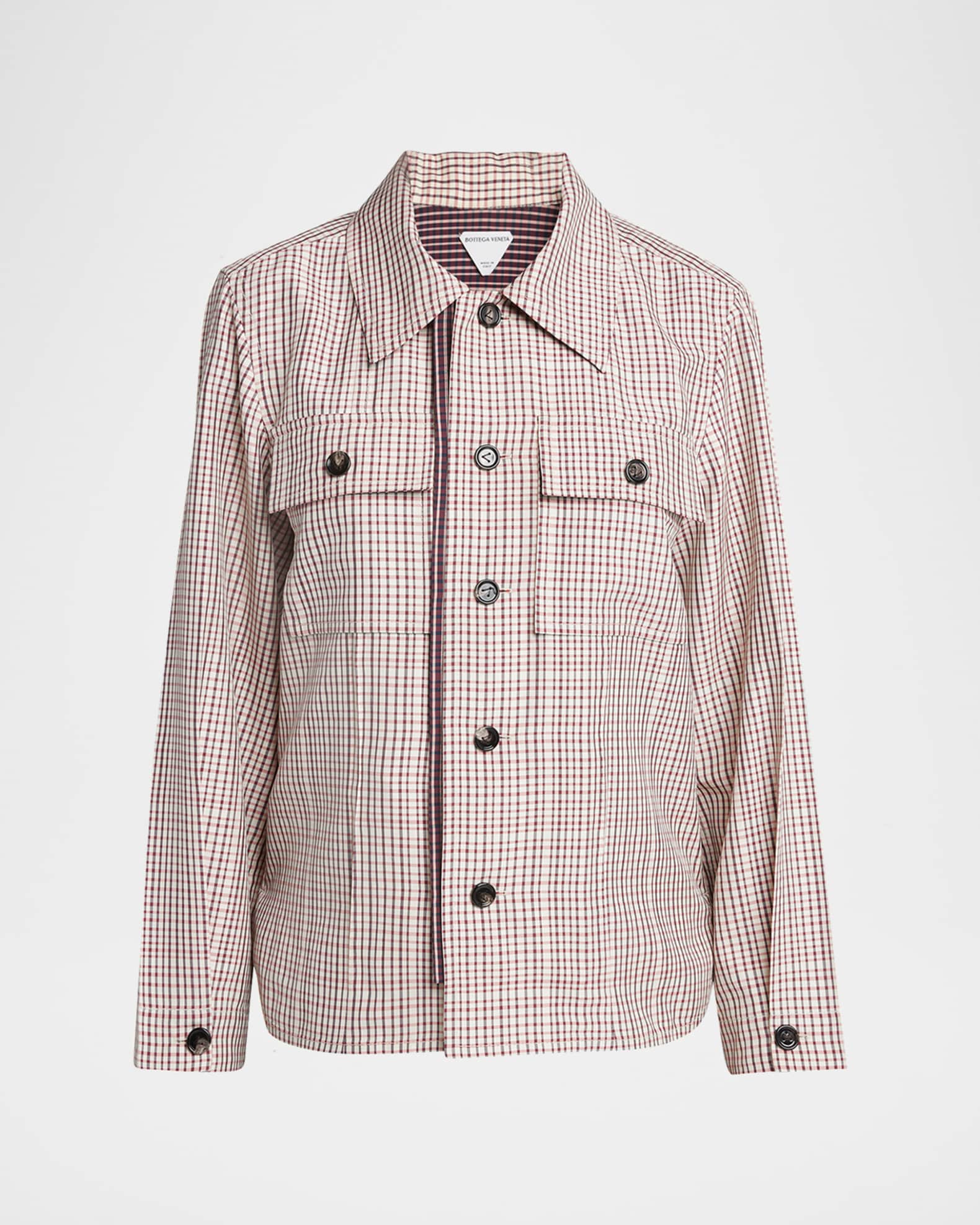 Check Long-Sleeve Button-Down Shirt 0