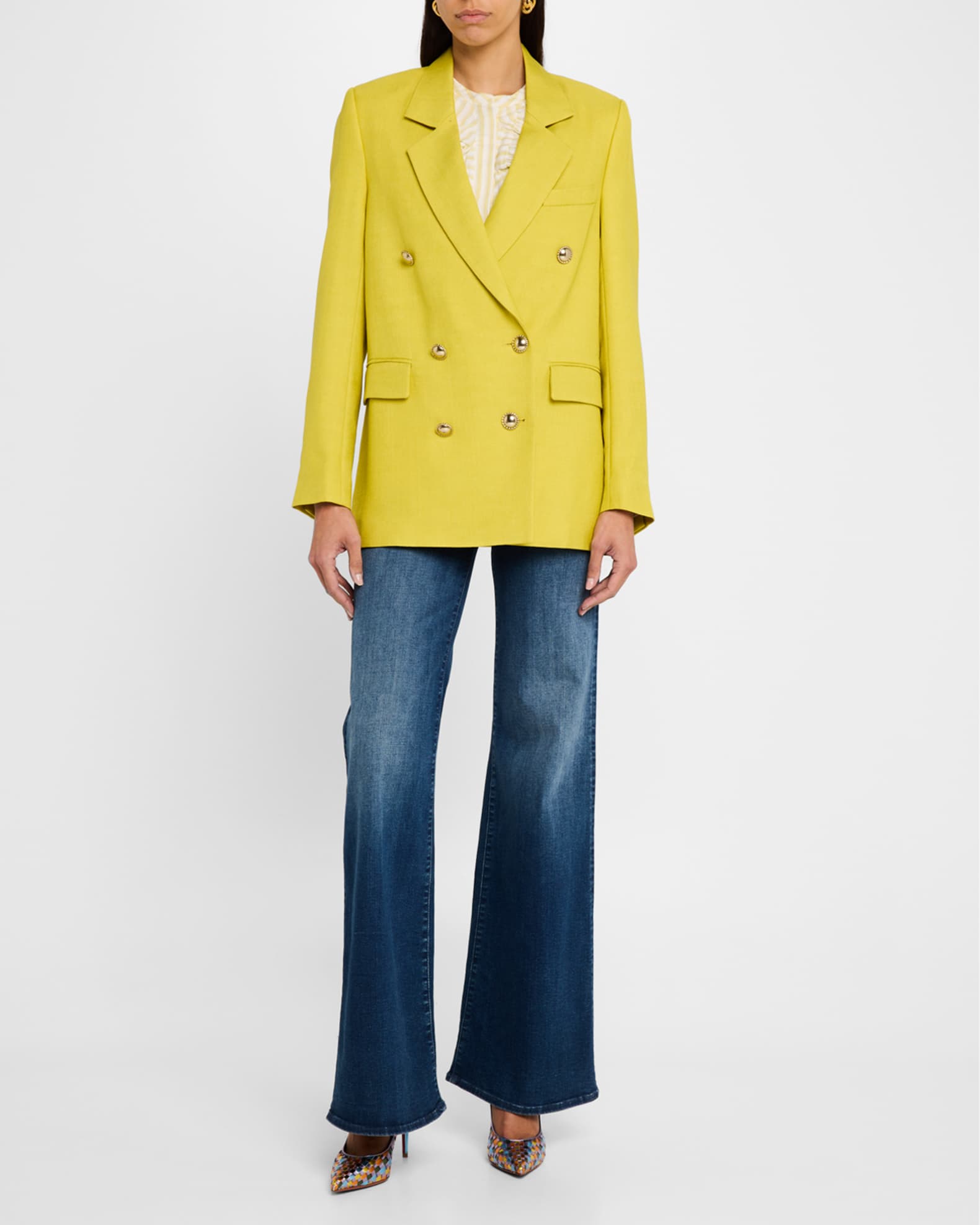Occasion Coolness Double-Breasted Twill Jacket 1
