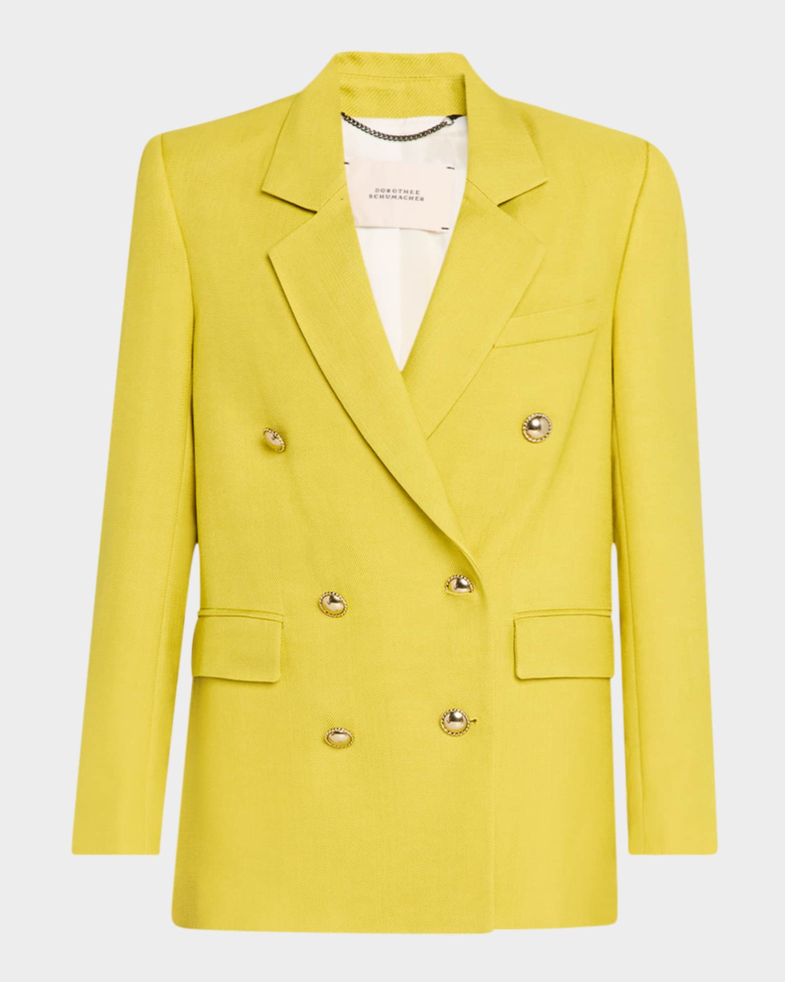 Occasion Coolness Double-Breasted Twill Jacket 0