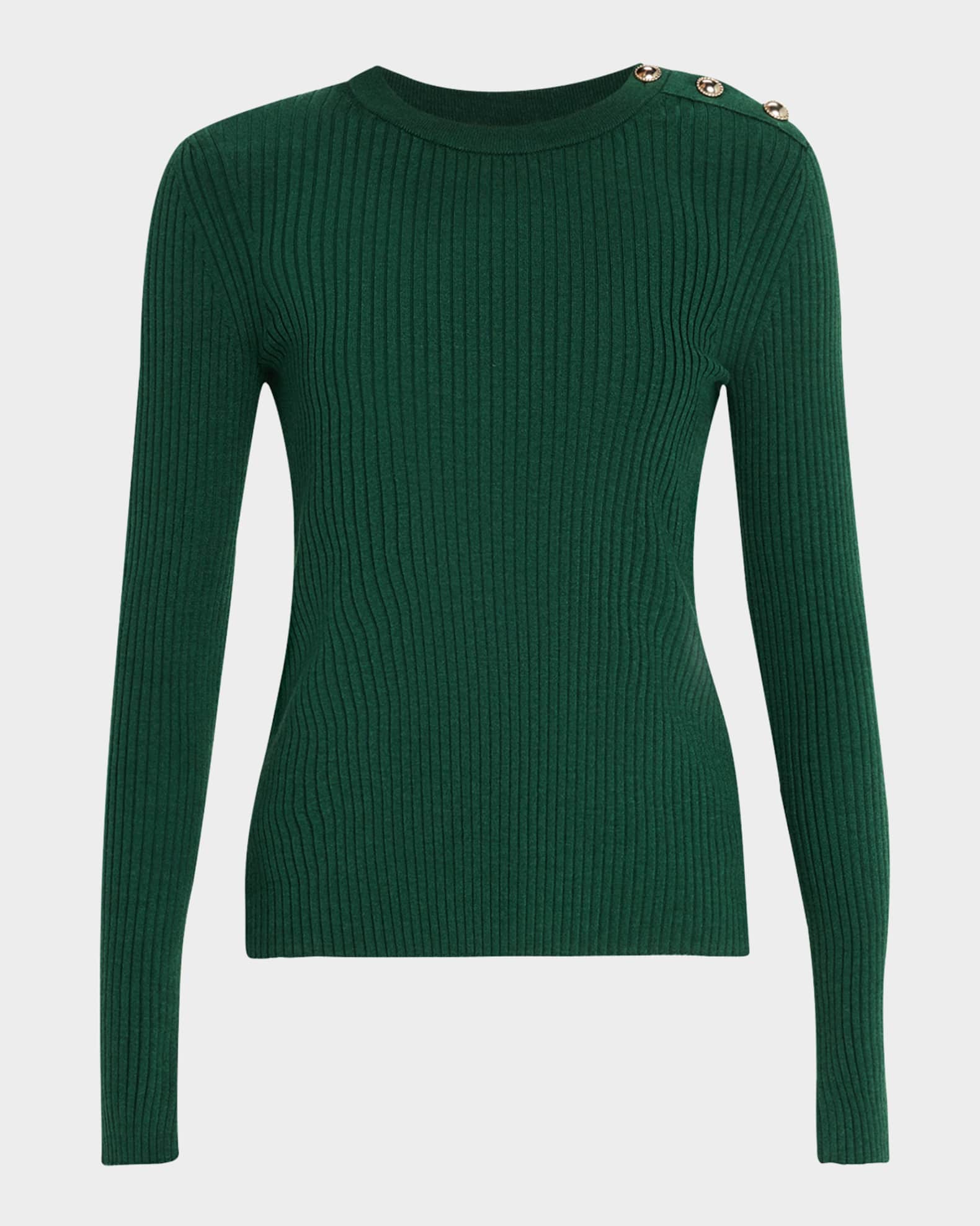 Essential Ease Ribbed Wool-Silk Pullover 0