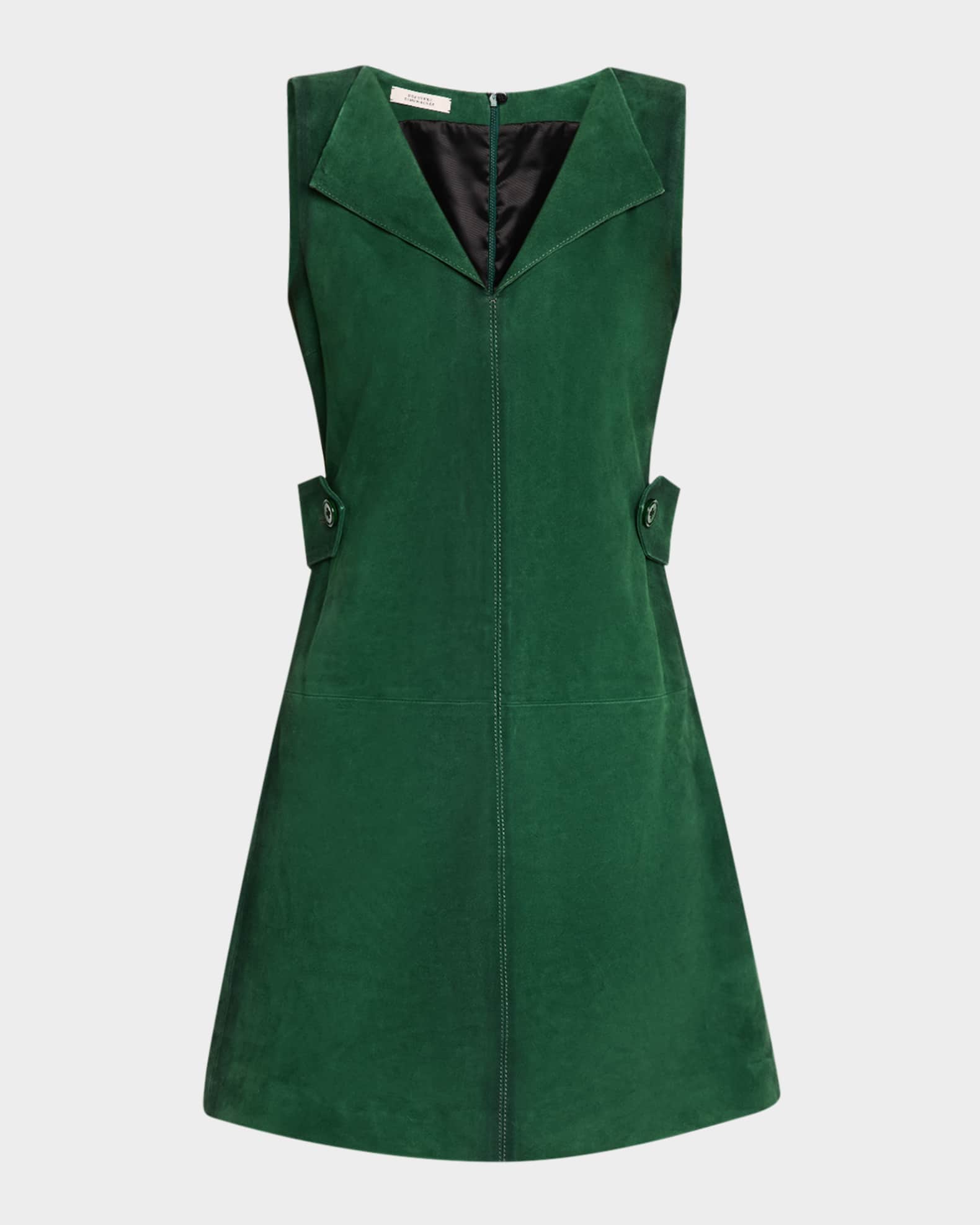 Zara green suede dress cheap