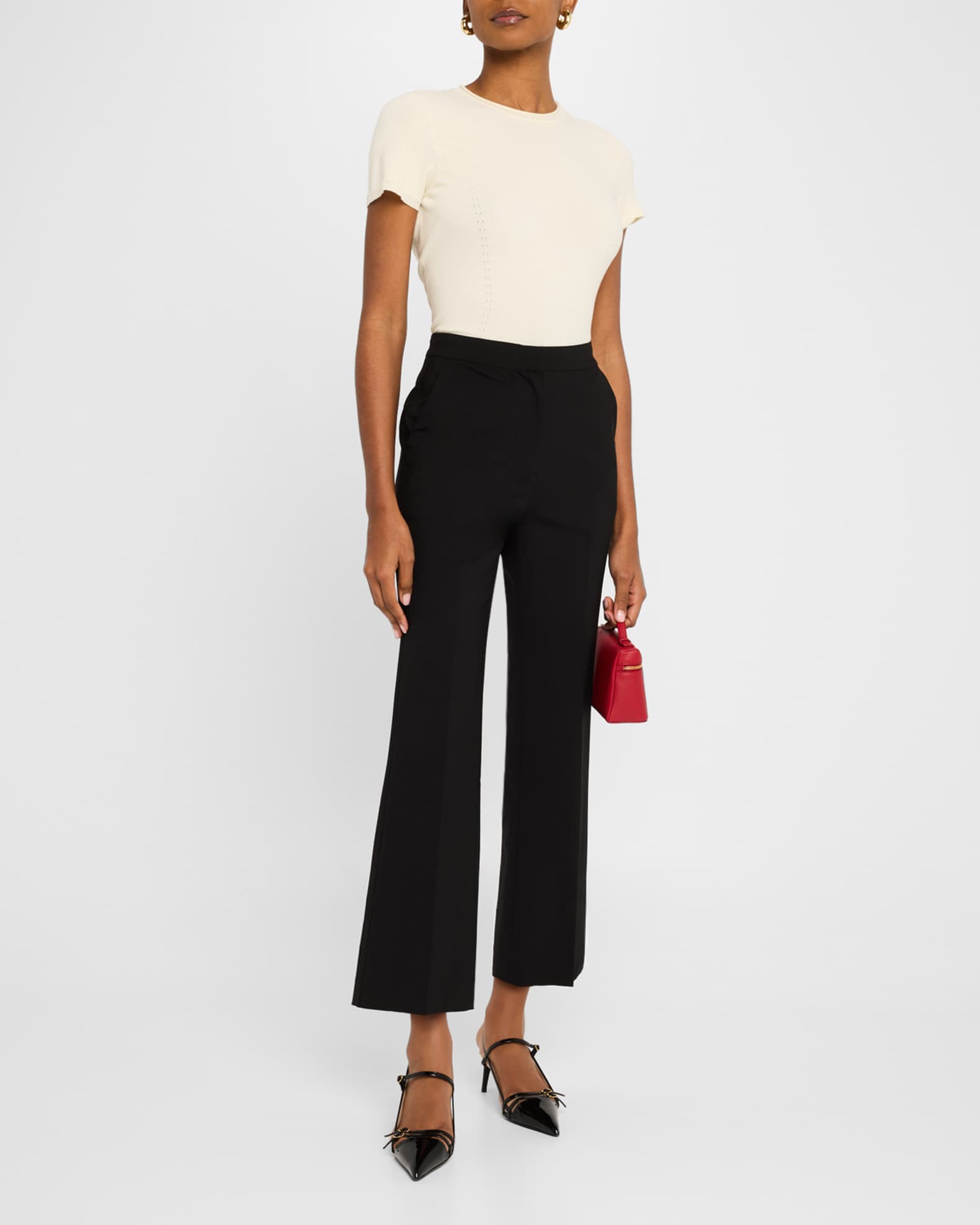 Cropped Cigarette Pants 1