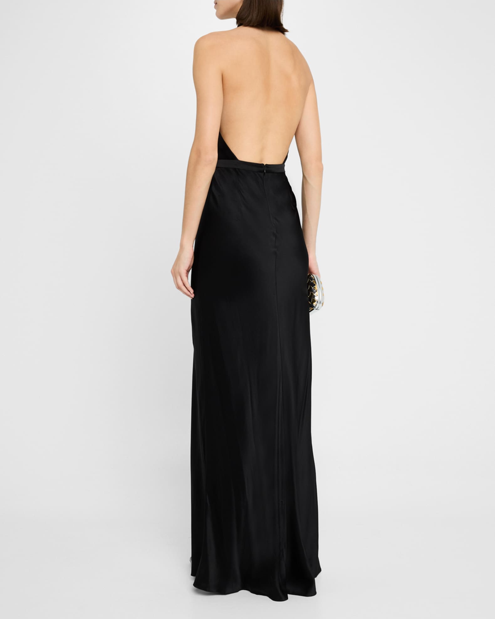 mesh cowl neck halter dress Halter Cowl Neck Mesh Maxi Dress – OhYes Fashion