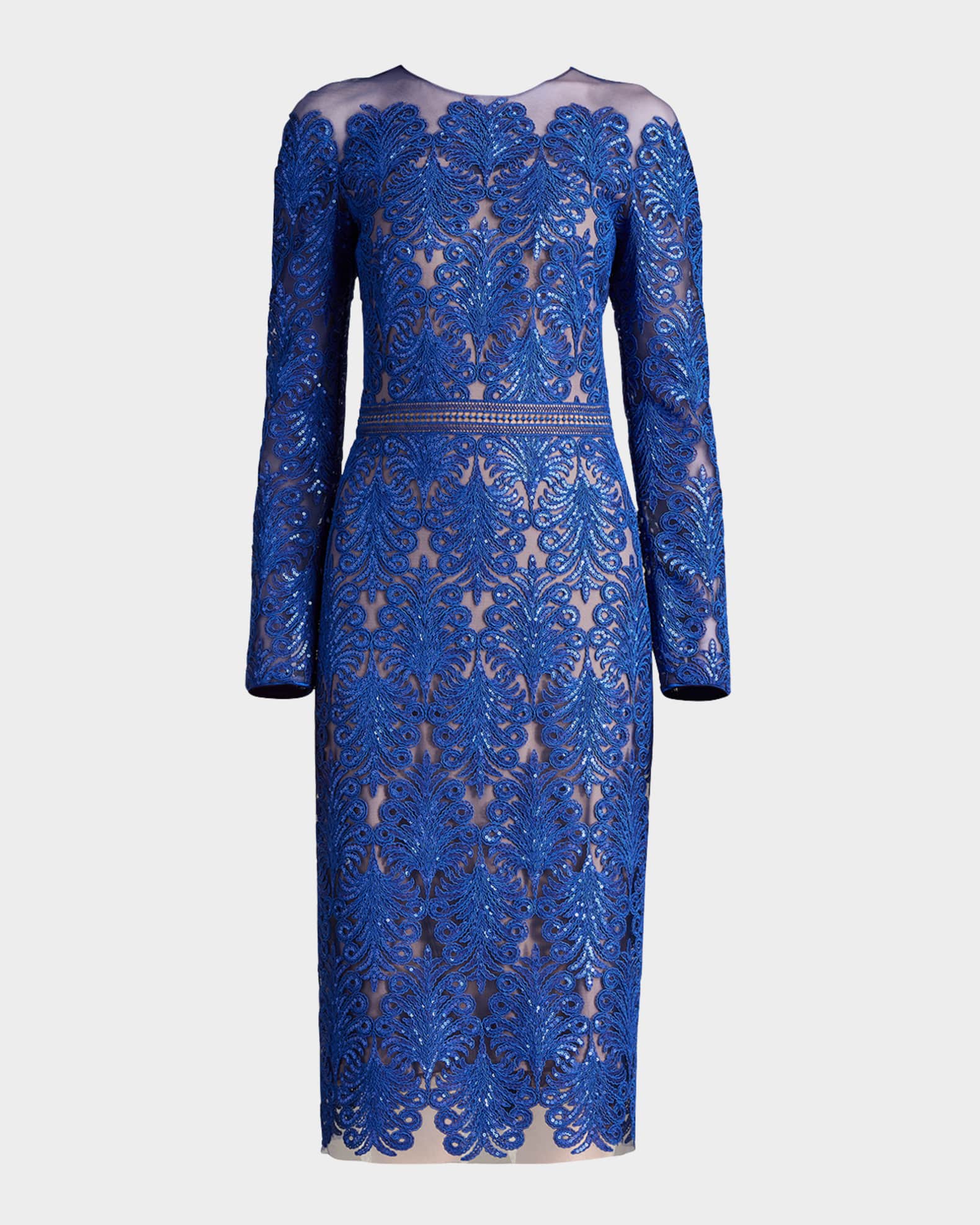 Tadashi shoji tie sleeve lace sheath dress on sale
