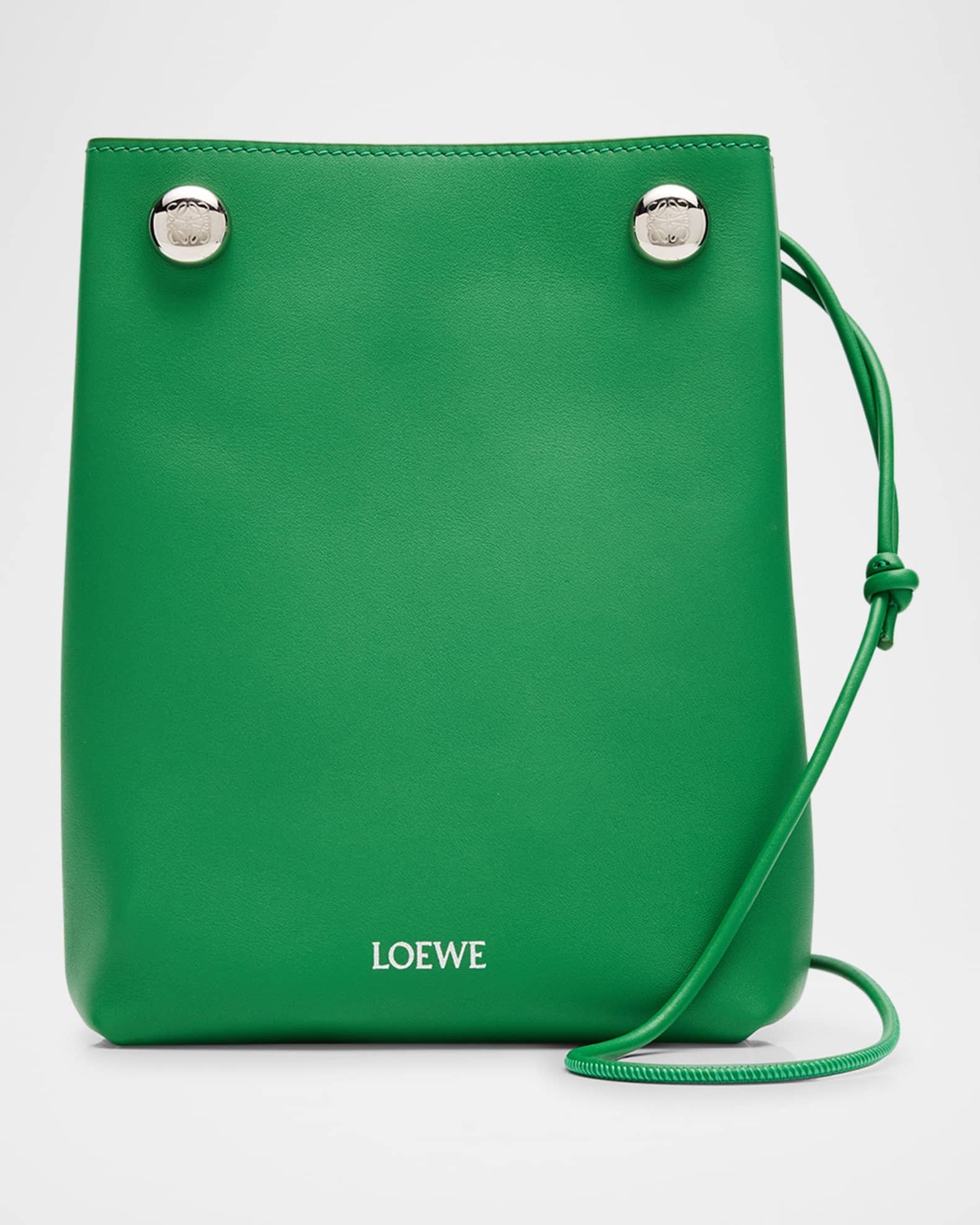 Loewe Pebble Pouch Bucket Bag in Calf Leather | Neiman Marcus