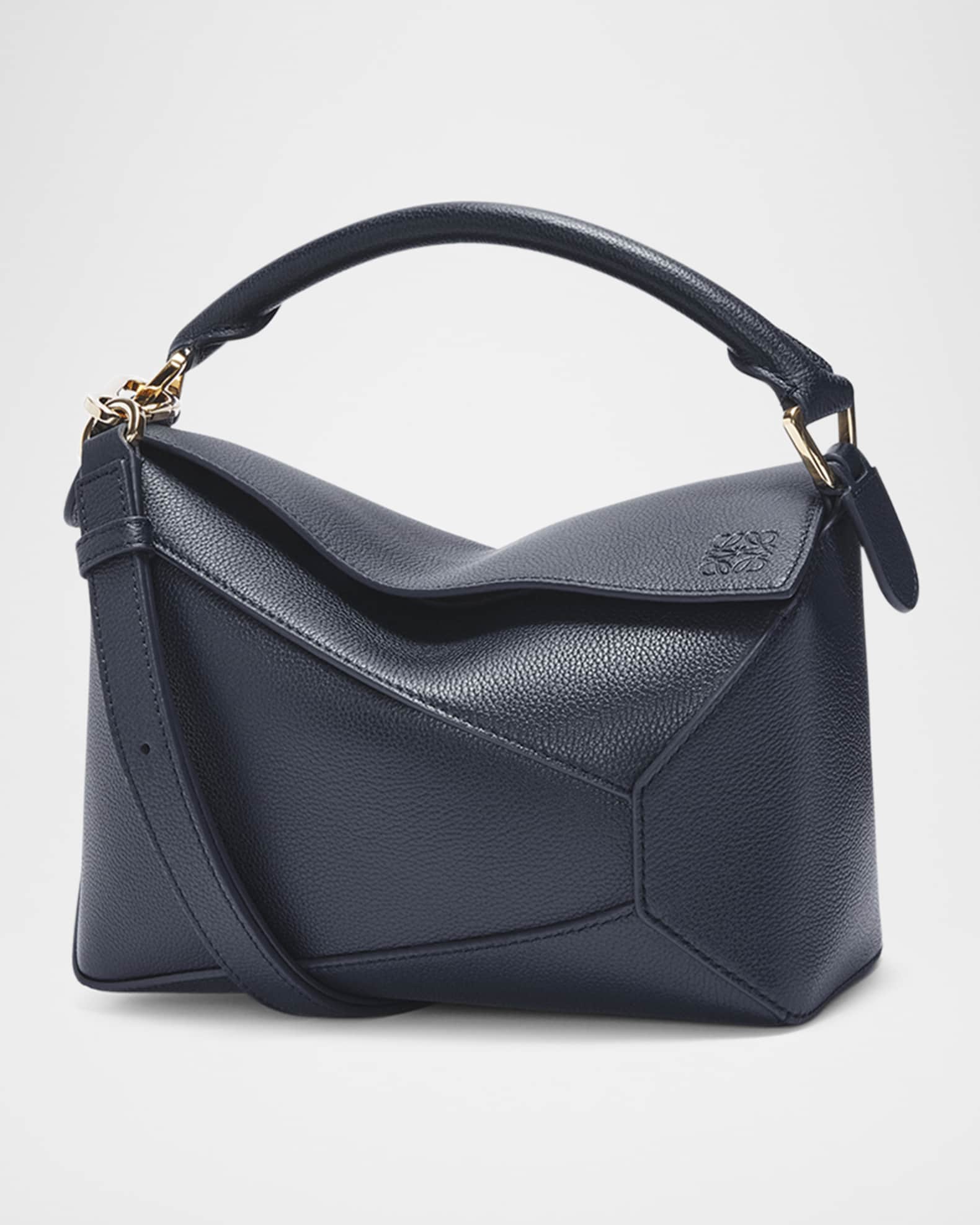 Puzzle Edge Small Shoulder Bag in Leather 0