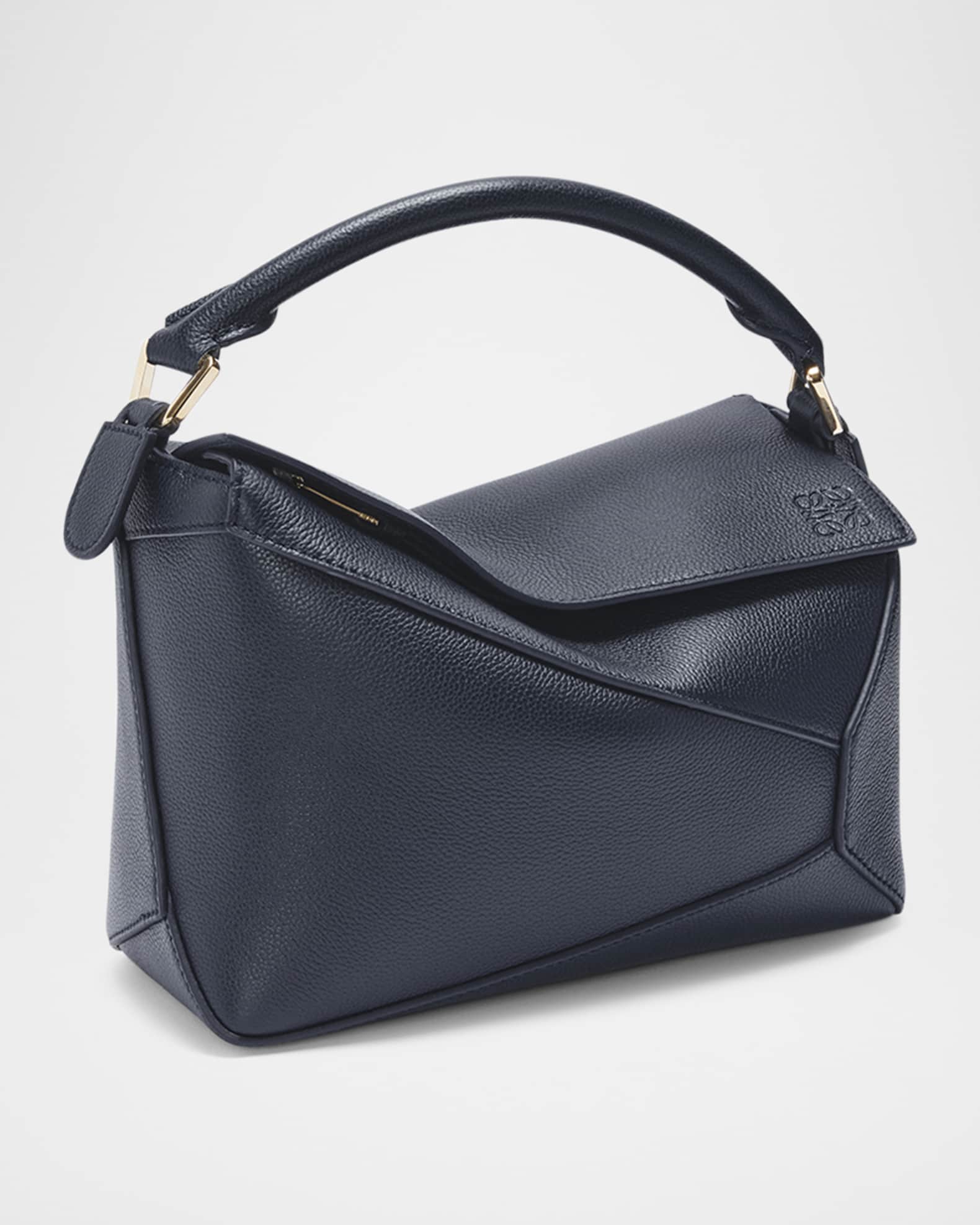 Puzzle Edge Small Shoulder Bag in Leather 1