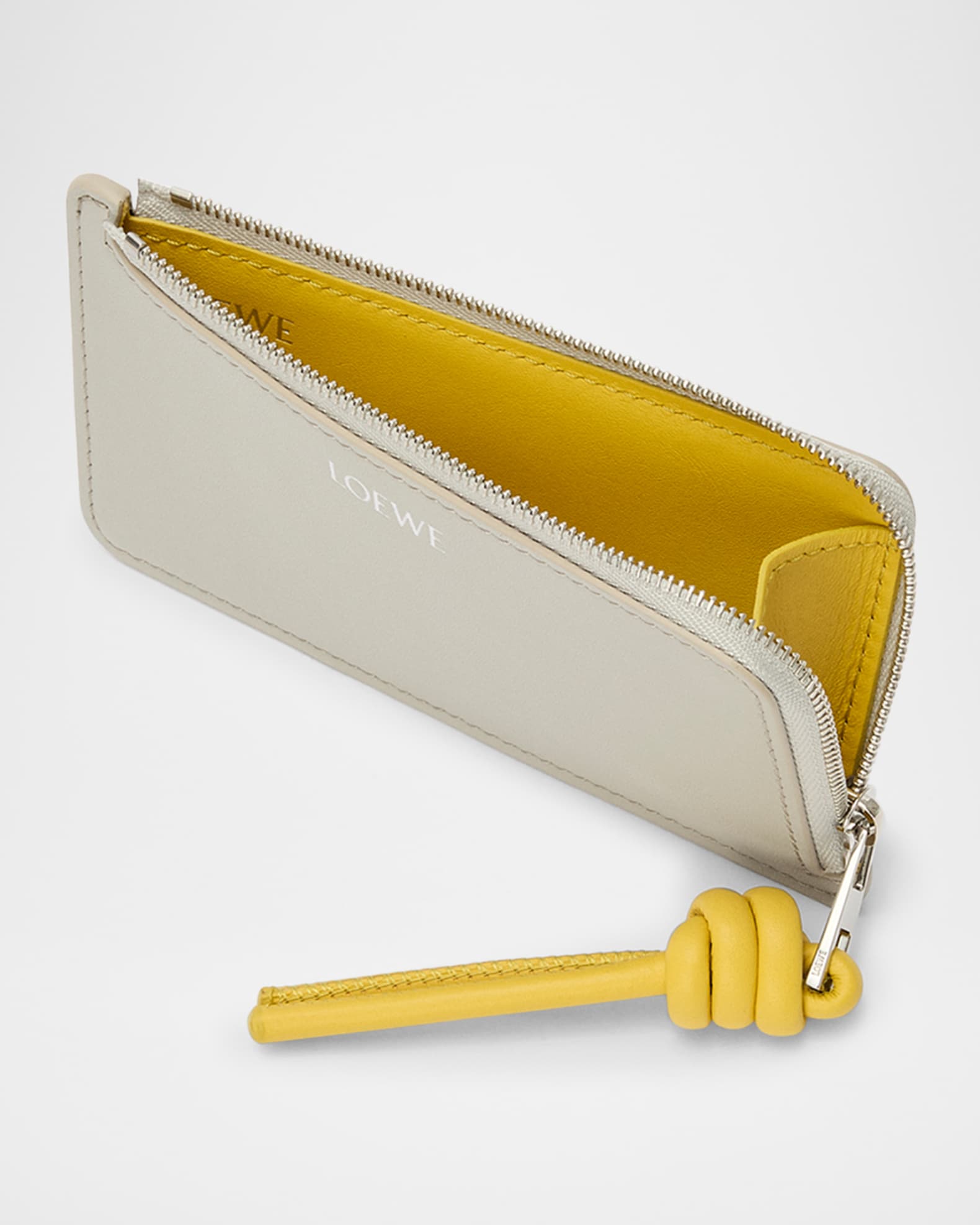 Loewe Knot Coind Card Holder in Napa Leather | Neiman Marcus
