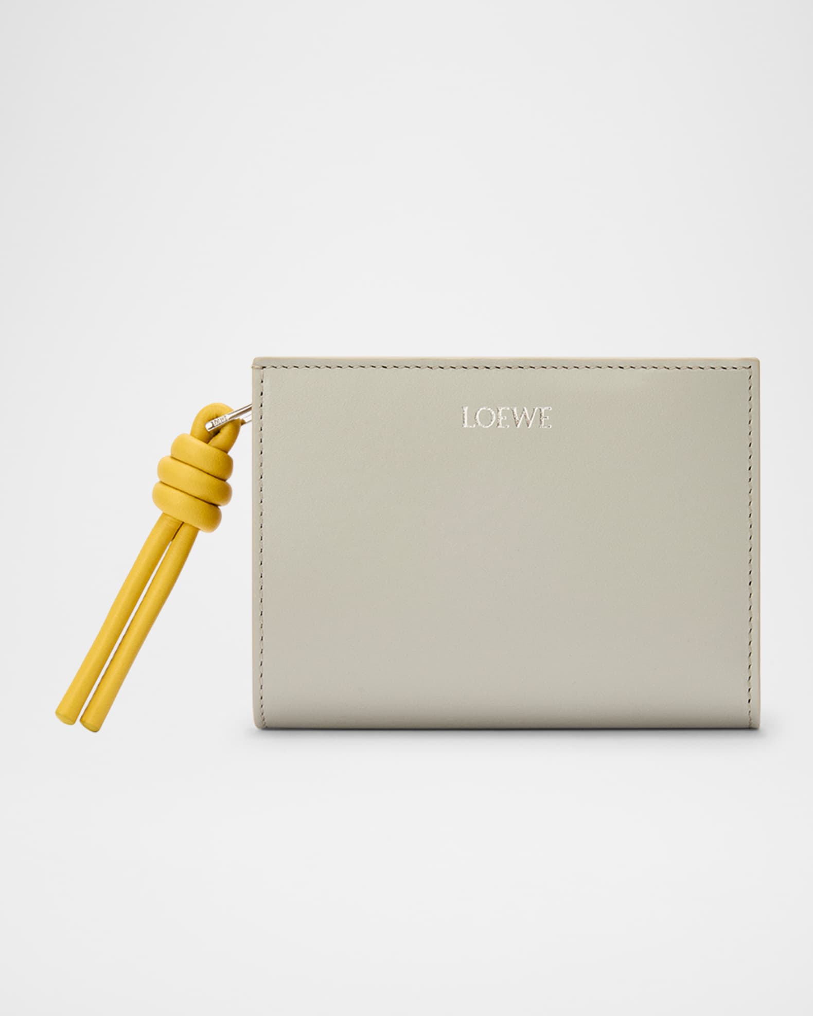 Knot Compact Wallet in Napa Leather  0