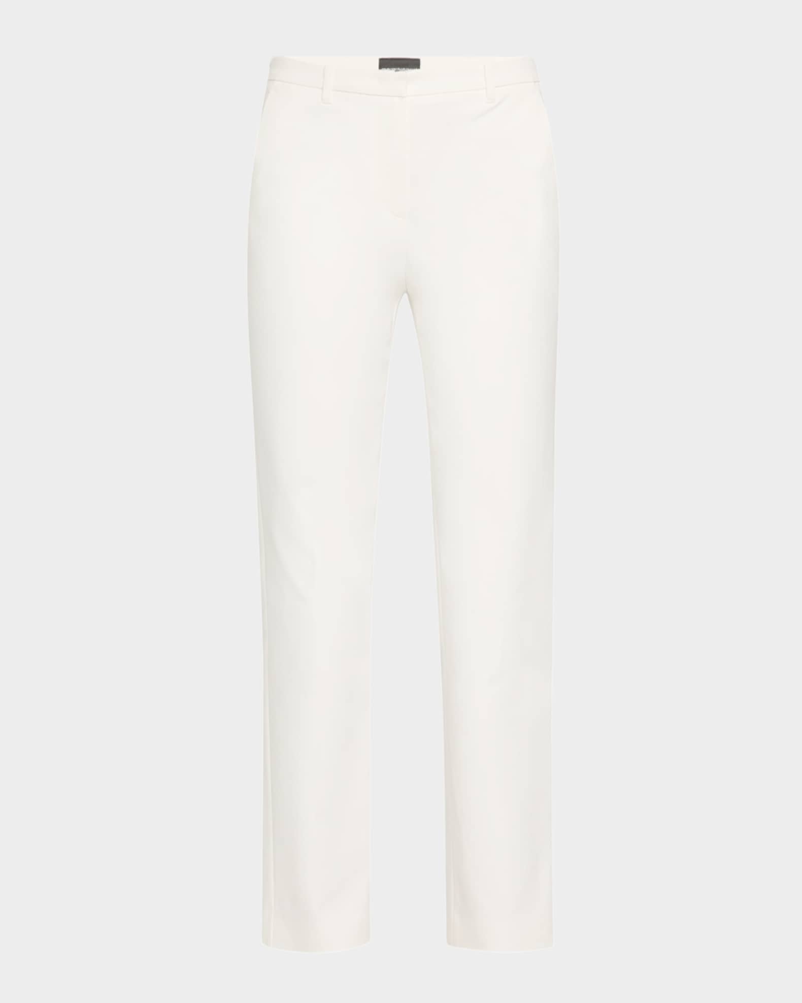 Cotton Straight-Leg Trousers 0