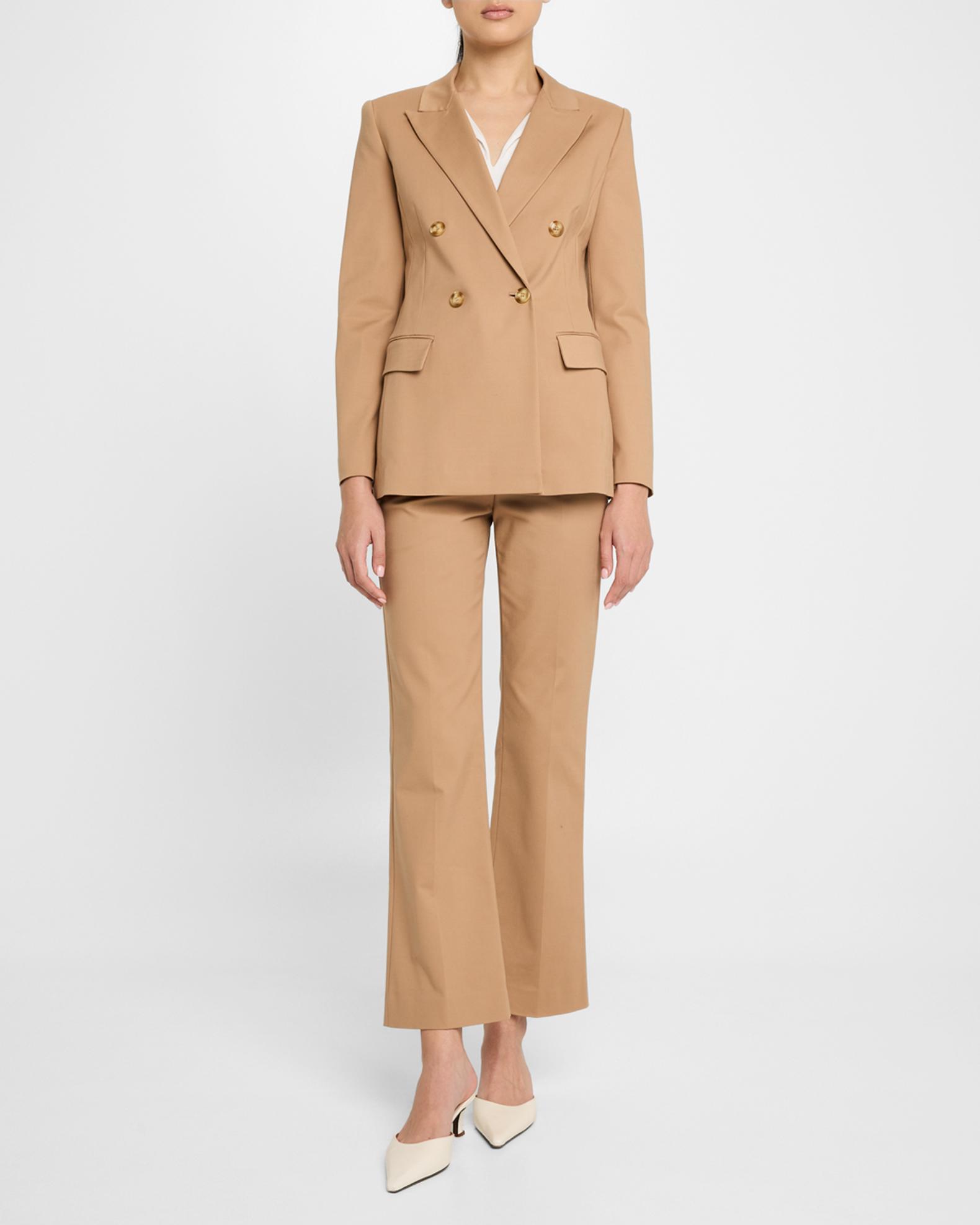 Emporio Armani Cotton Flare Trousers | Neiman Marcus