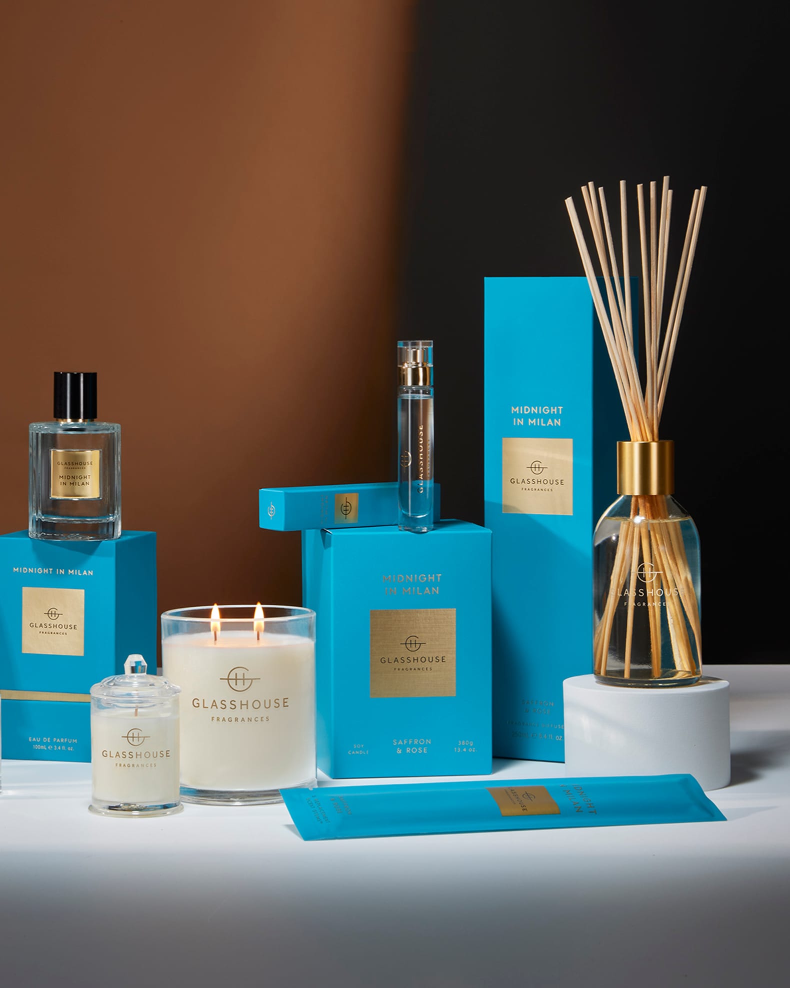 GLASSHOUSE FRAGRANCES Midnight in Milan Diffuser, 8.4 oz. Neiman Marcus