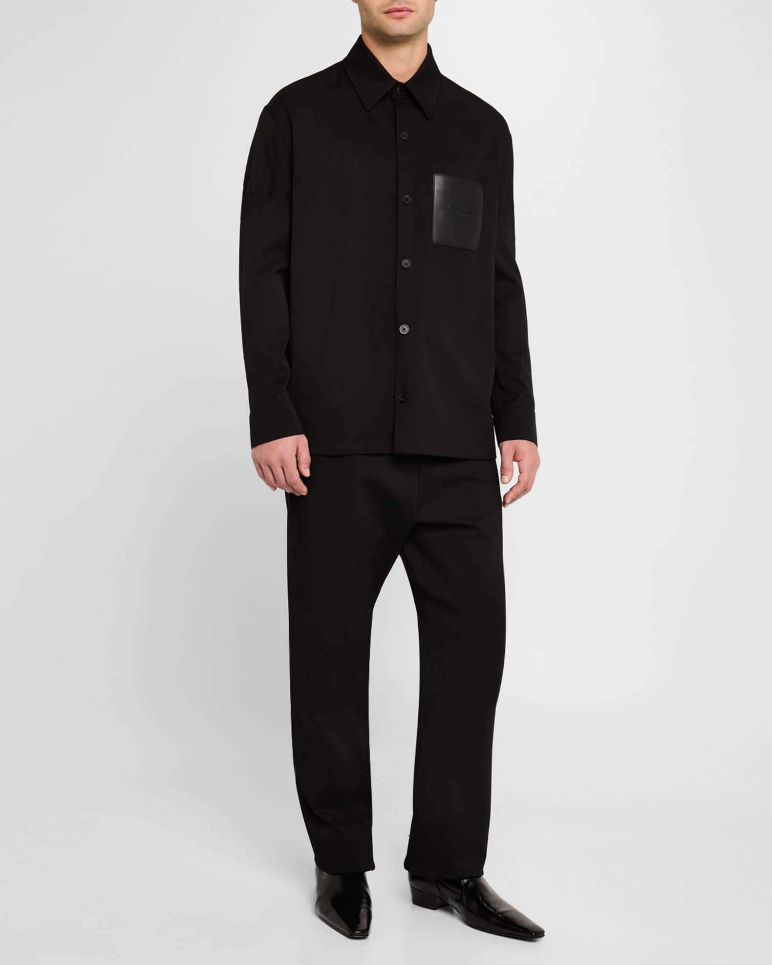 Men's Couture Label Wool Overshirt 1