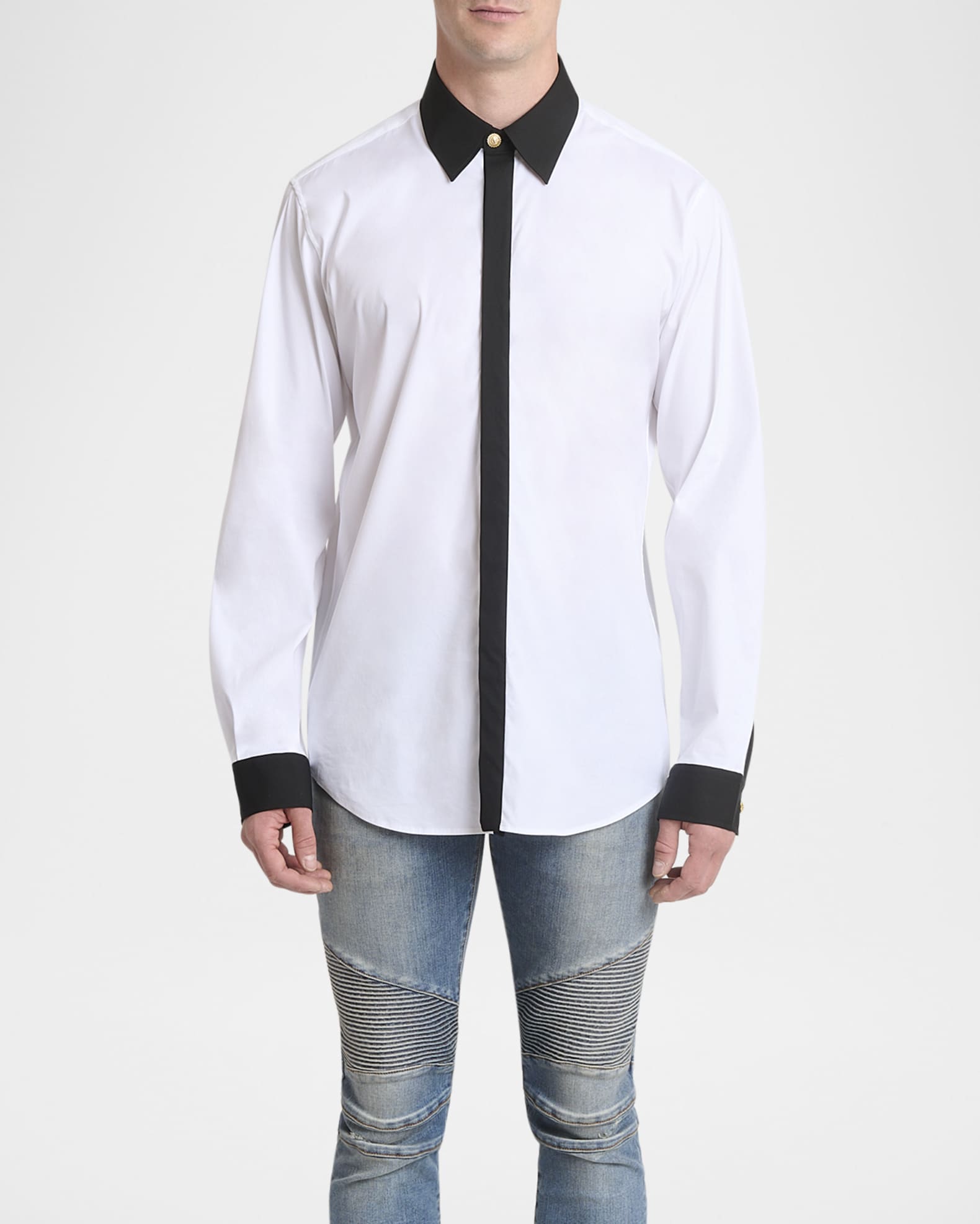 Men's Bicolor Poplin Sport Shirt 1