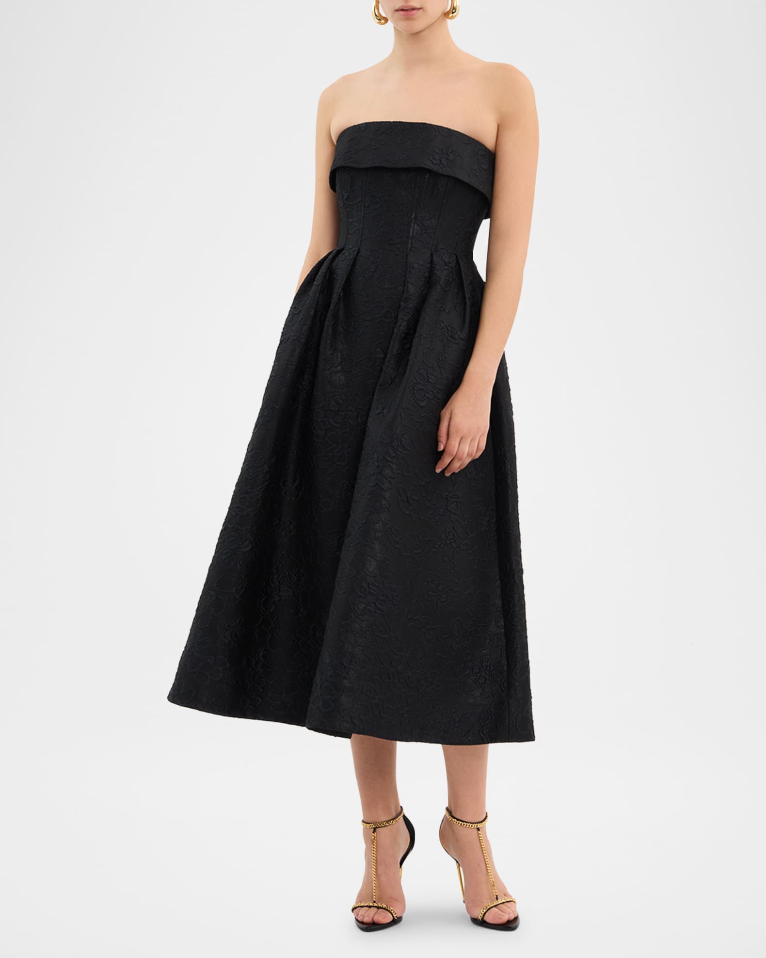 Esther - Back-Knot Strapless Sparkle Dress main image 0