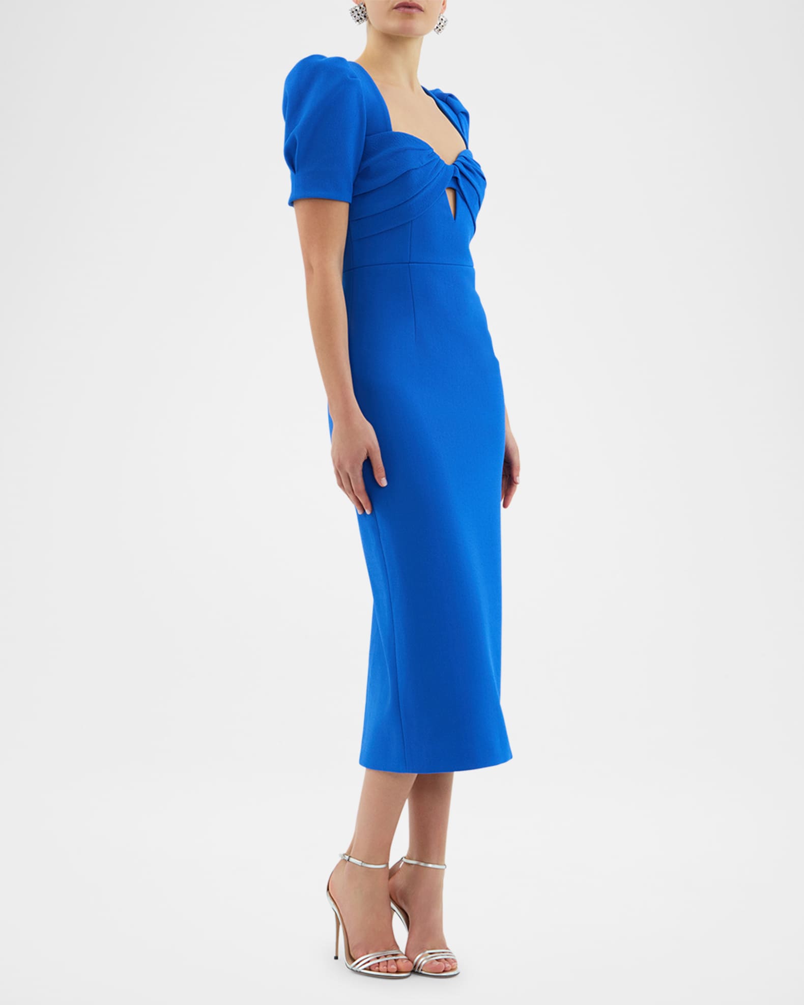 ◆関税込◆【REBECCA VALLANCEC】Posey puff-sleeve midi dress Rebecca Vallance Posey Puff Sleeve Midi Dress | Shopbop