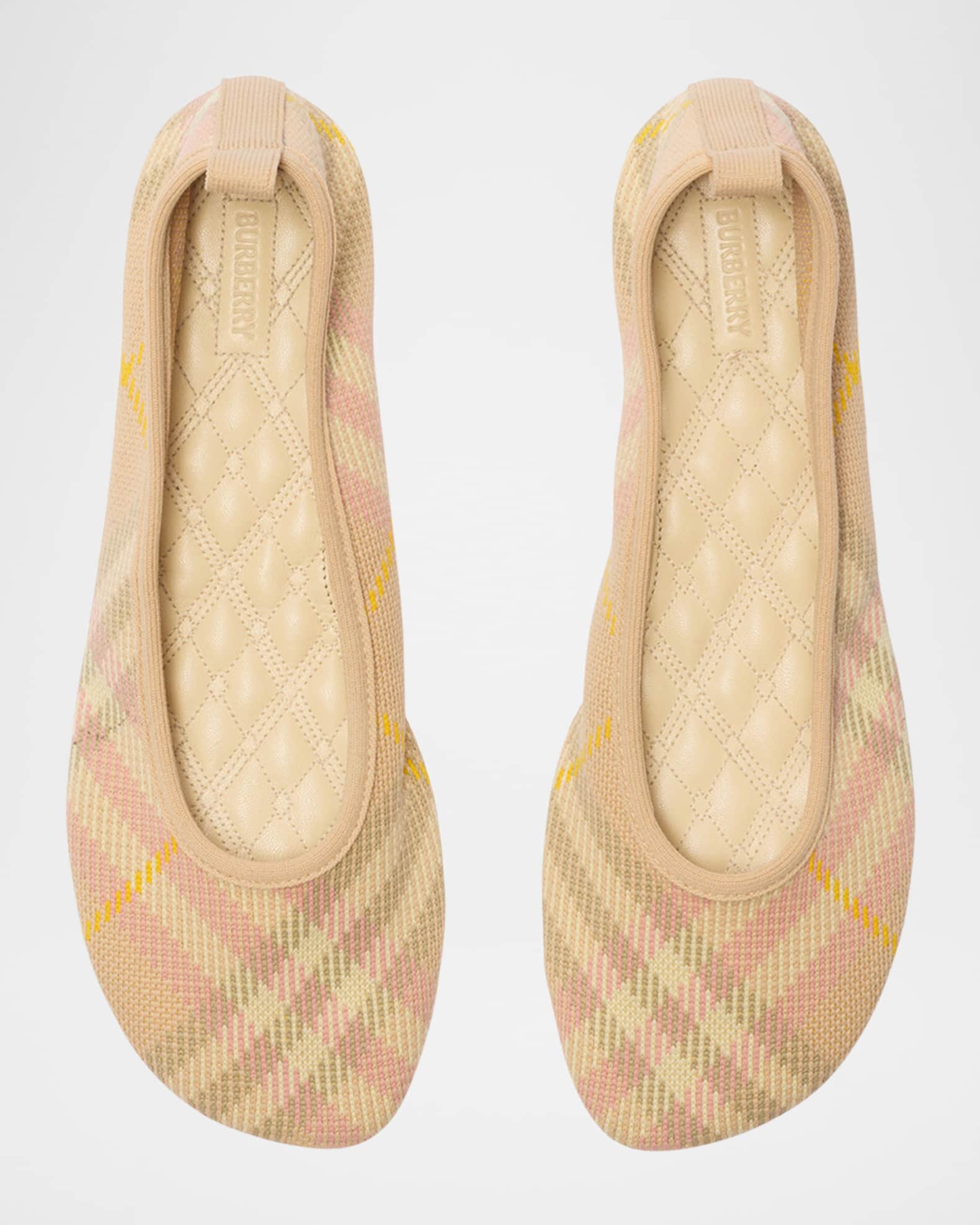Burberry nova check ballerina flats new arrivals