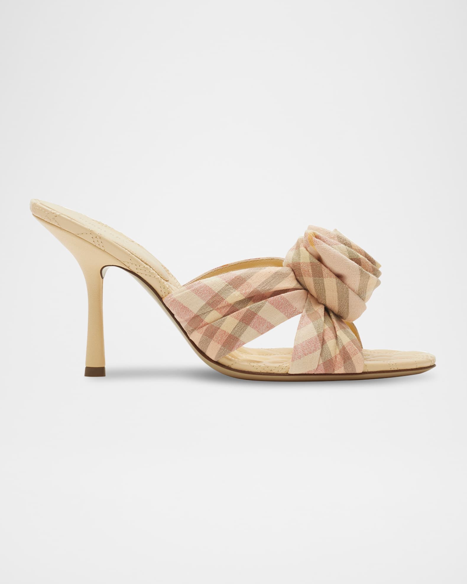 Mews Check Rose Slide Sandals 0