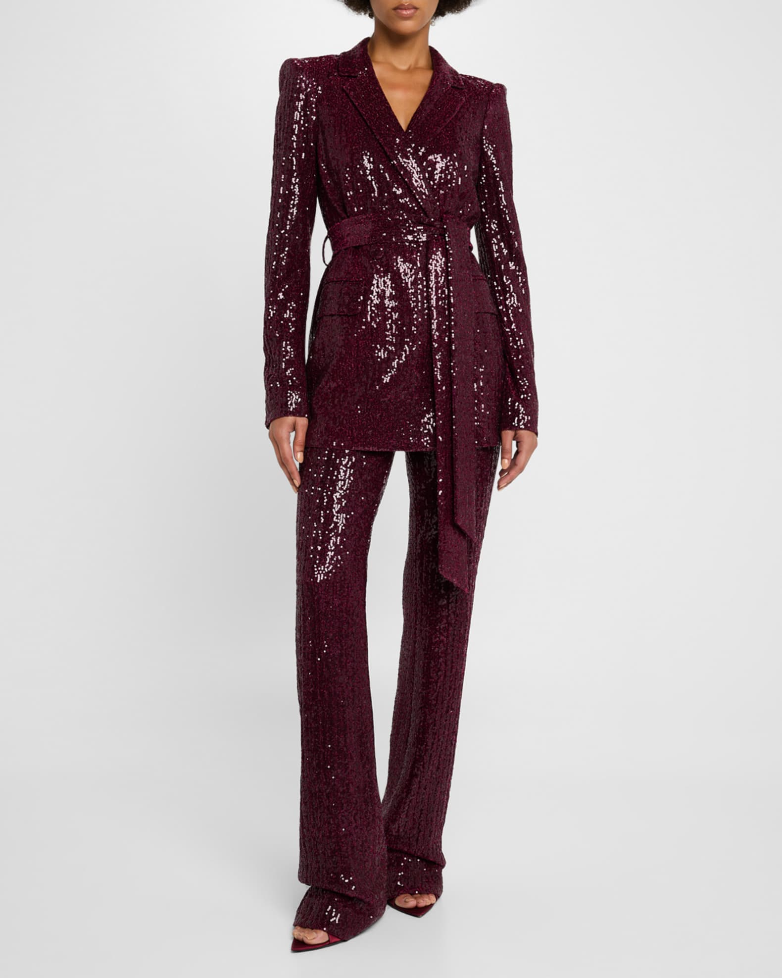 Double-Breasted Sequin Jacket 1