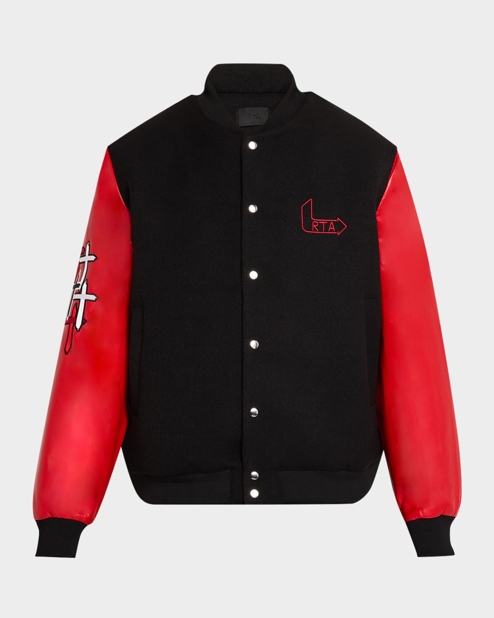 Men's Marty Flame Logo Varsity Jacket 0
